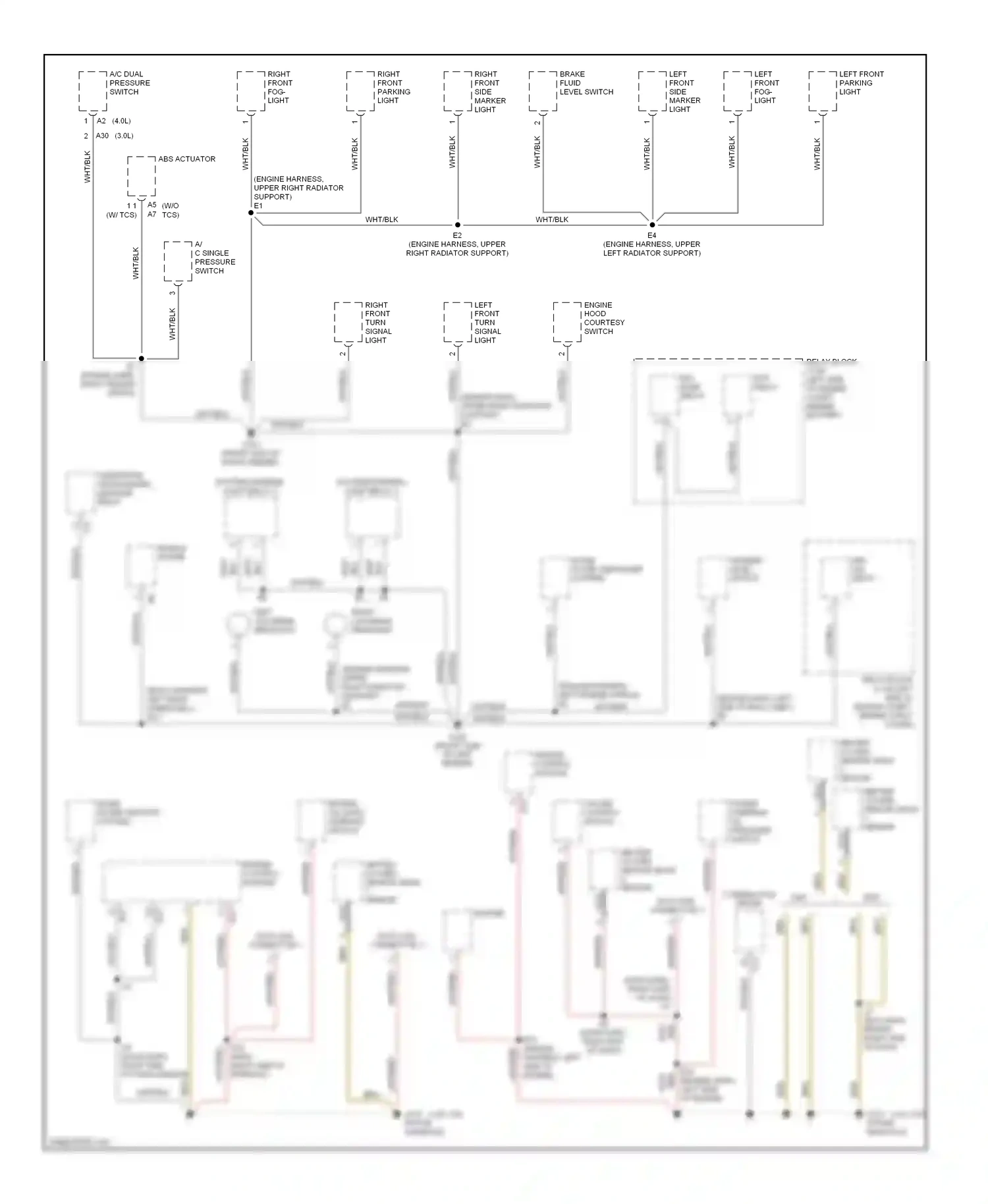 Lexus SC I (1991-2001) combination meter data link connector 2 wiring diagram  (1 of 1)