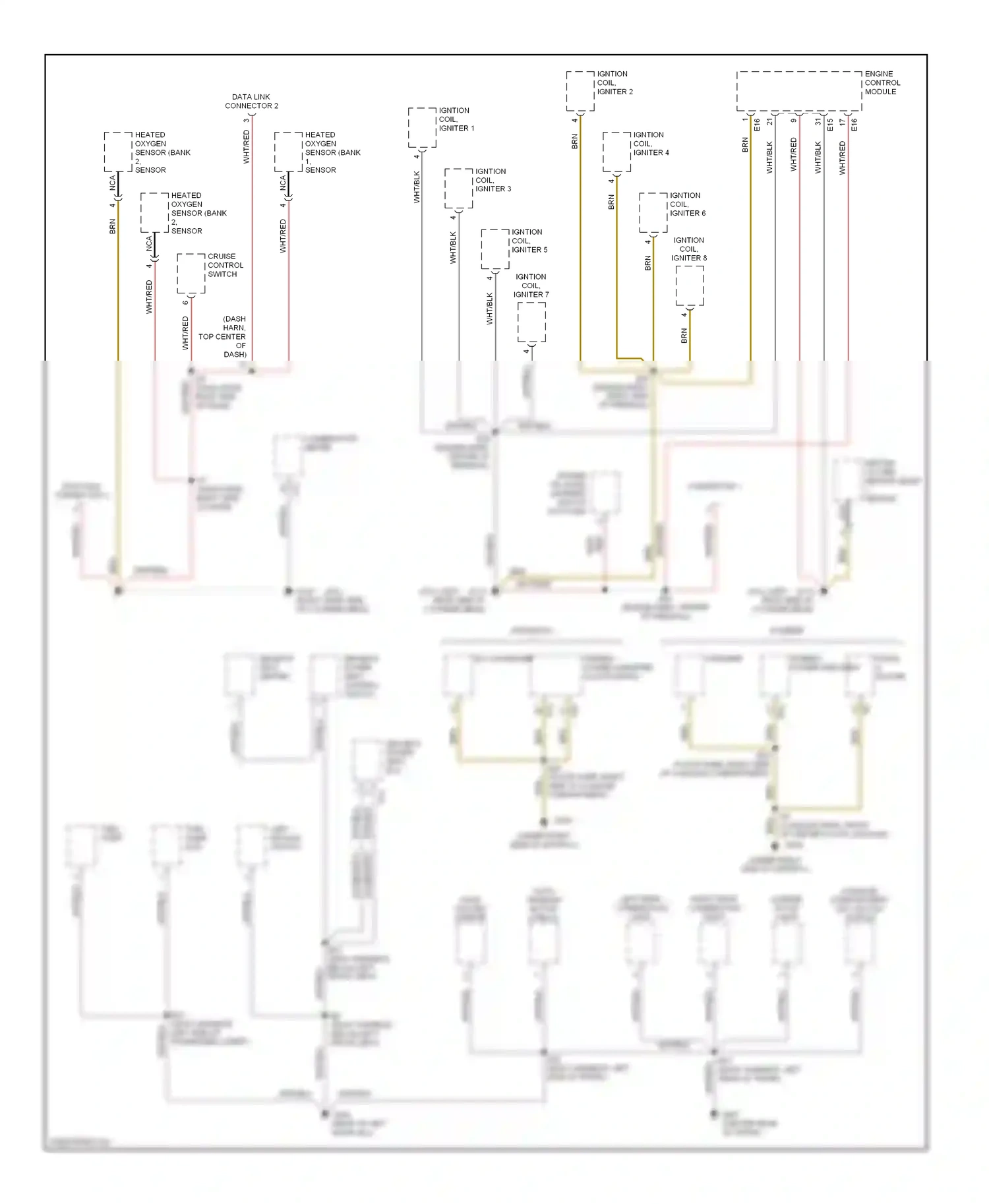 Lexus SC I (1991-2001) engine control module wiring diagram  (3 of 5)