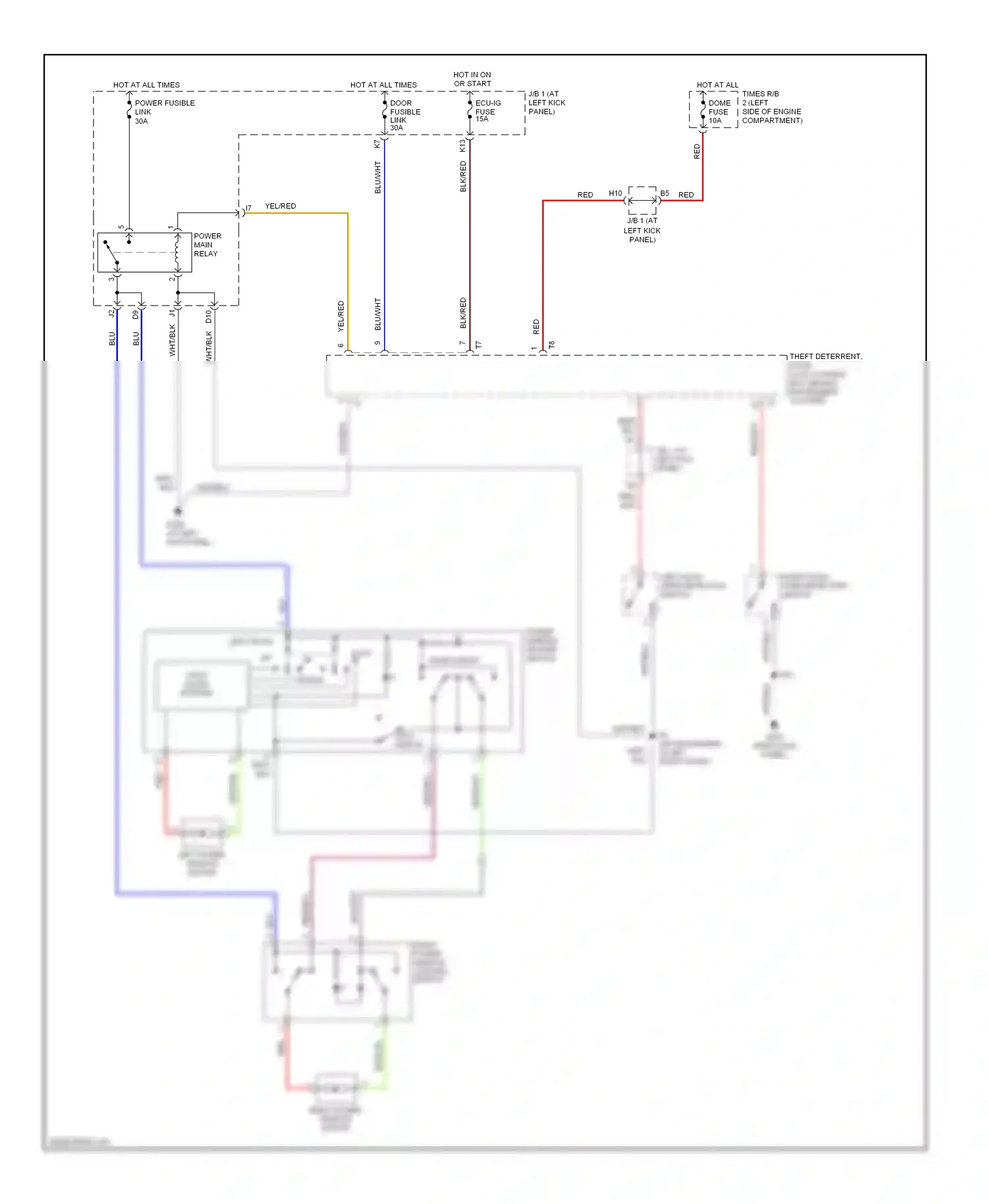 Lexus SC I (1991-2001) left front wiring diagram  (1 of 1)