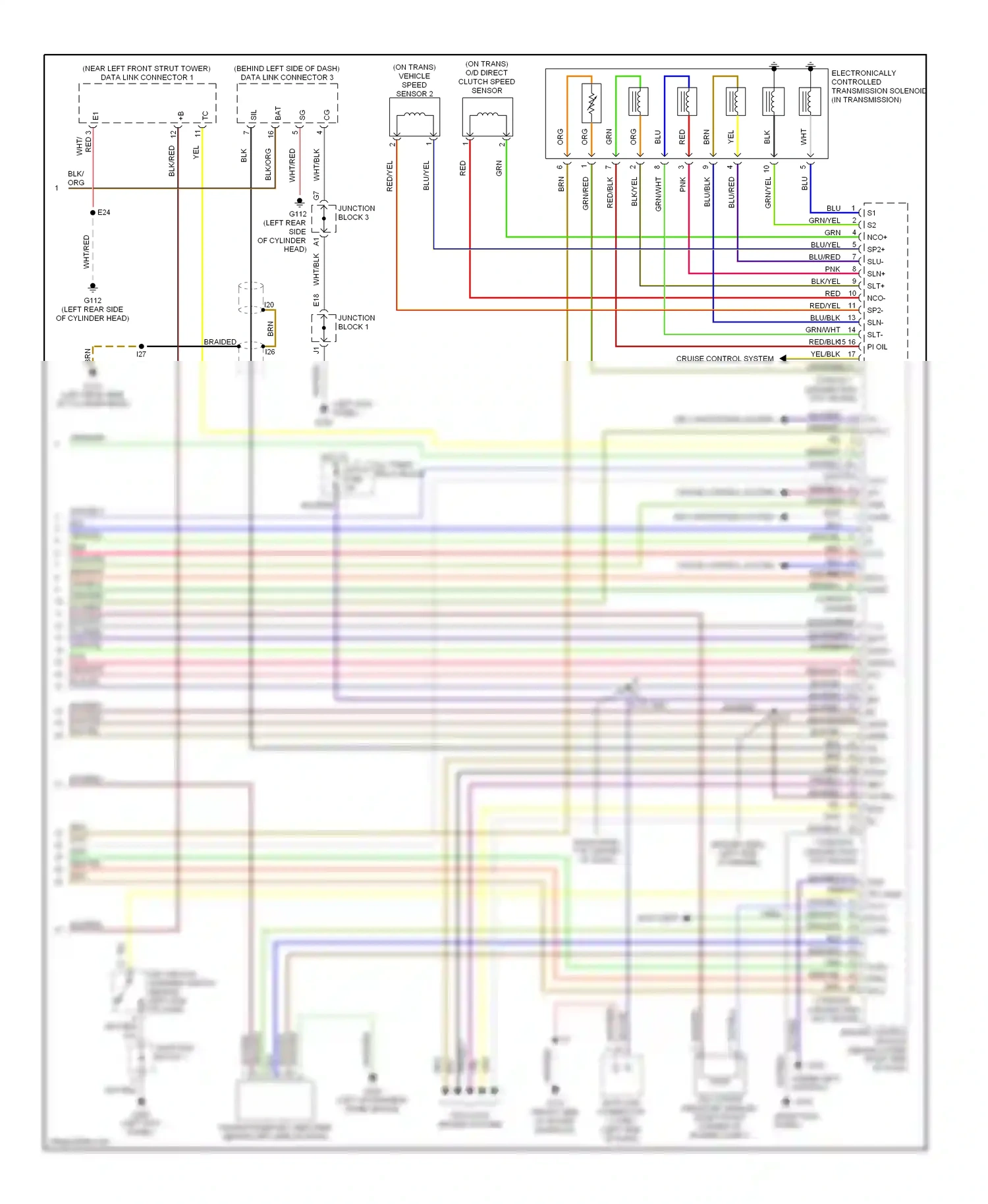 Lexus SC I (1991-2001) (left kick panel) wiring diagram  (10 of 29)
