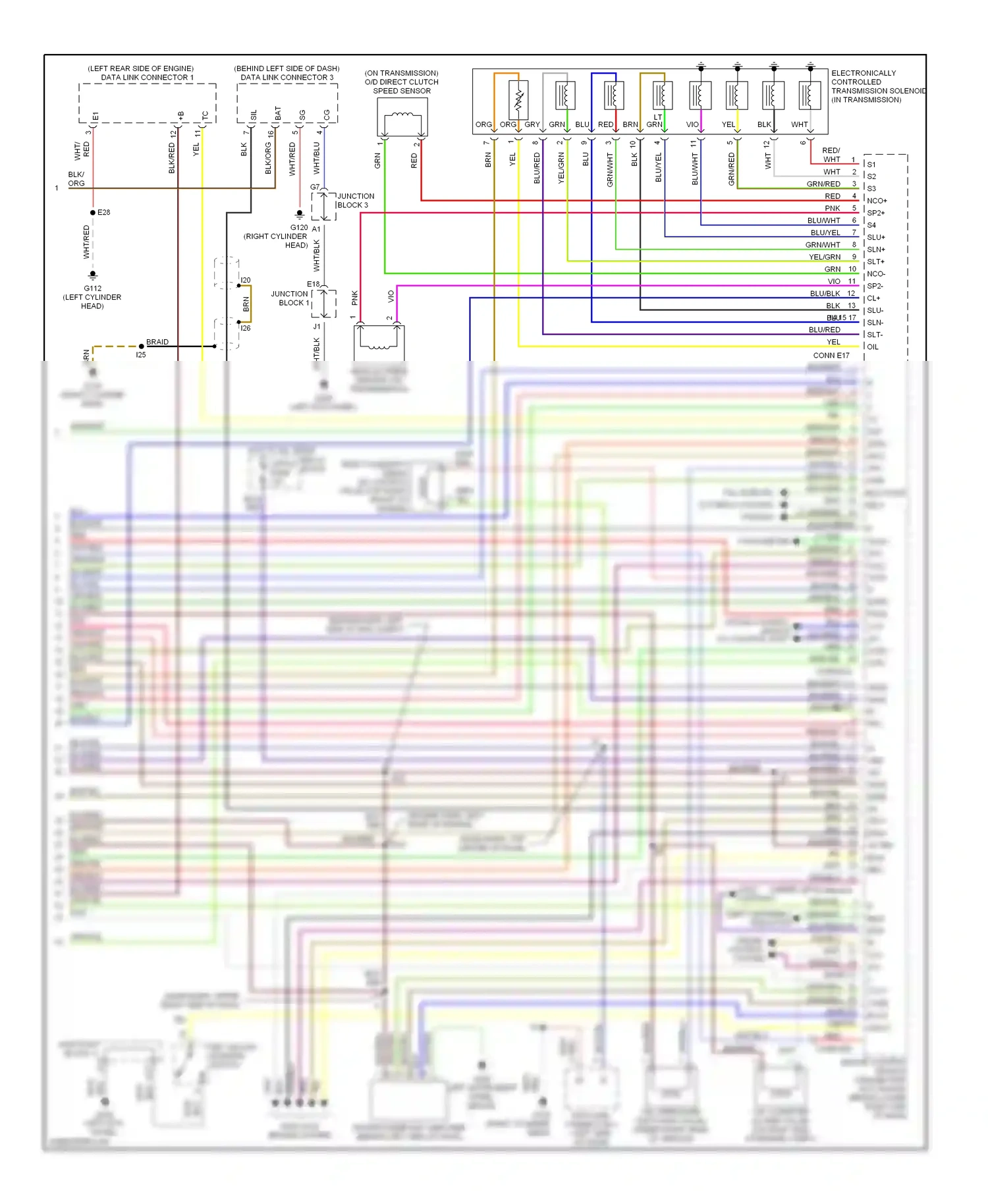 Lexus SC I (1991-2001) (left kick panel) wiring diagram  (29 of 29)