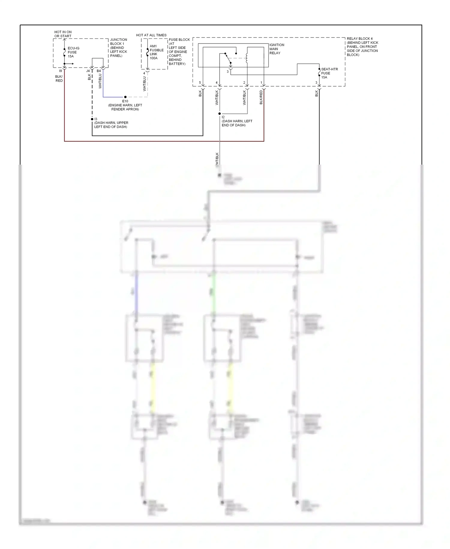 Lexus SC I (1991-2001) (left kick panel) wiring diagram  (21 of 29)