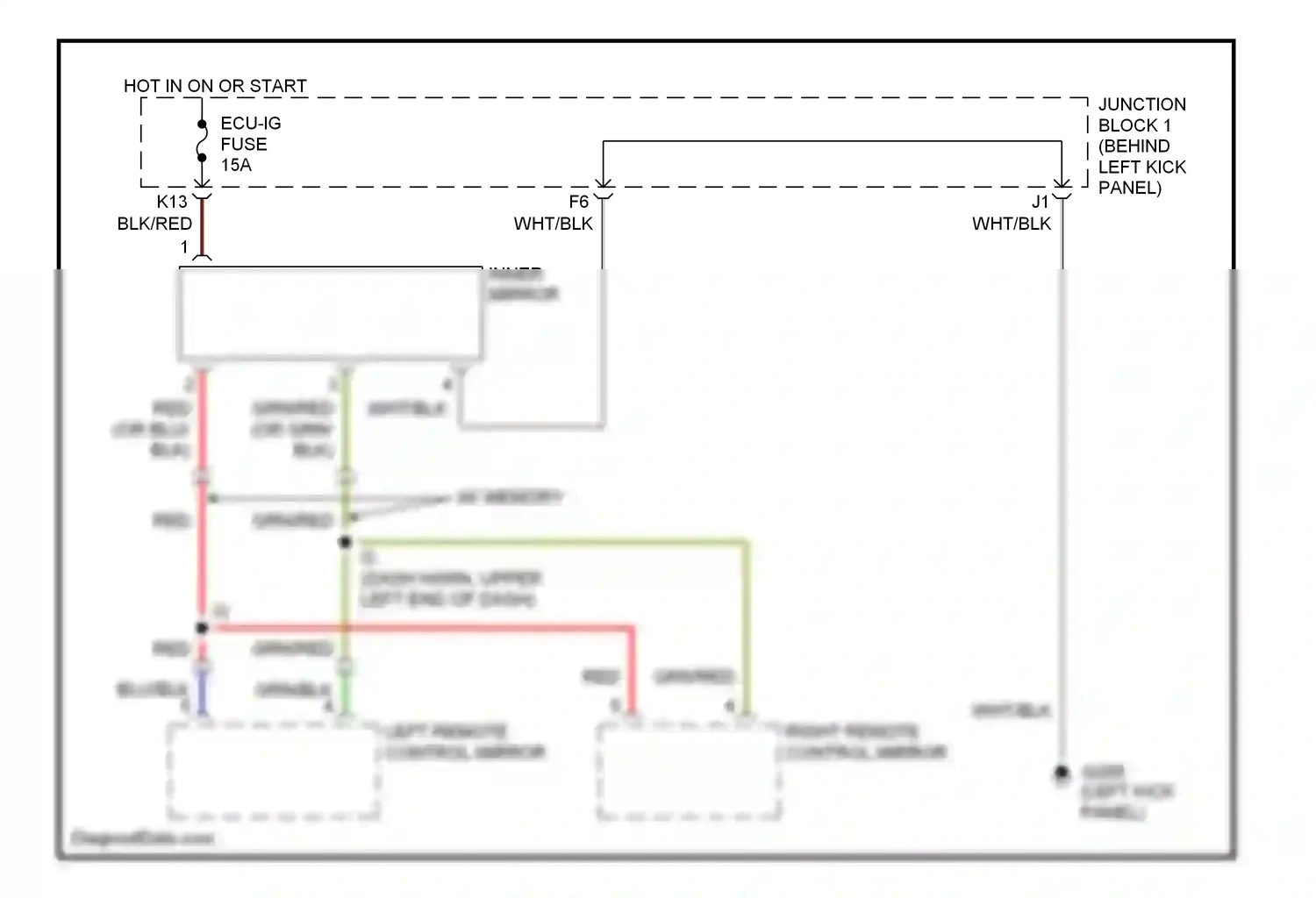 Lexus SC I (1991-2001) (left kick panel) wiring diagram  (12 of 29)