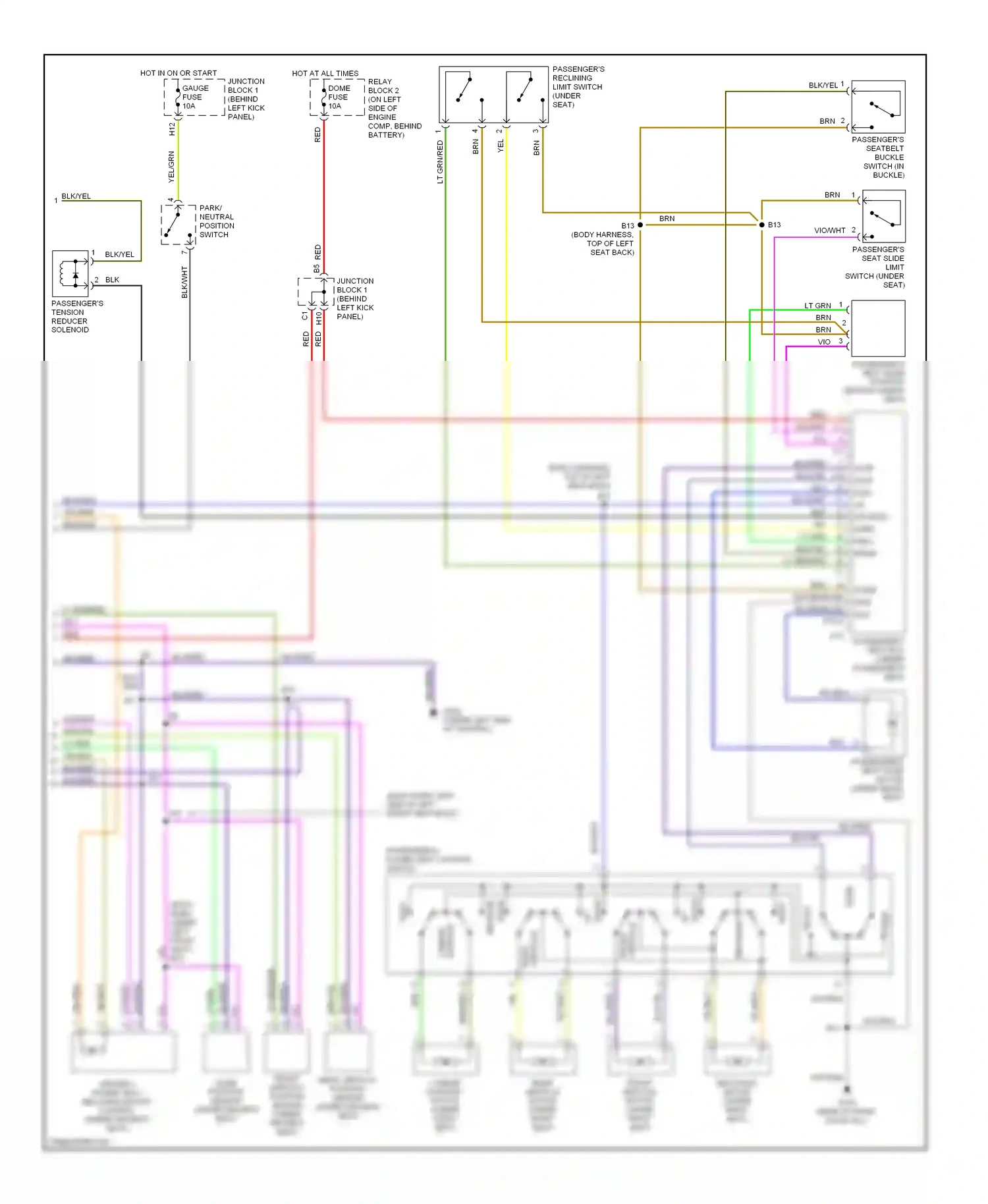 Lexus SC I (1991-2001) release wiring diagram  (2 of 2)