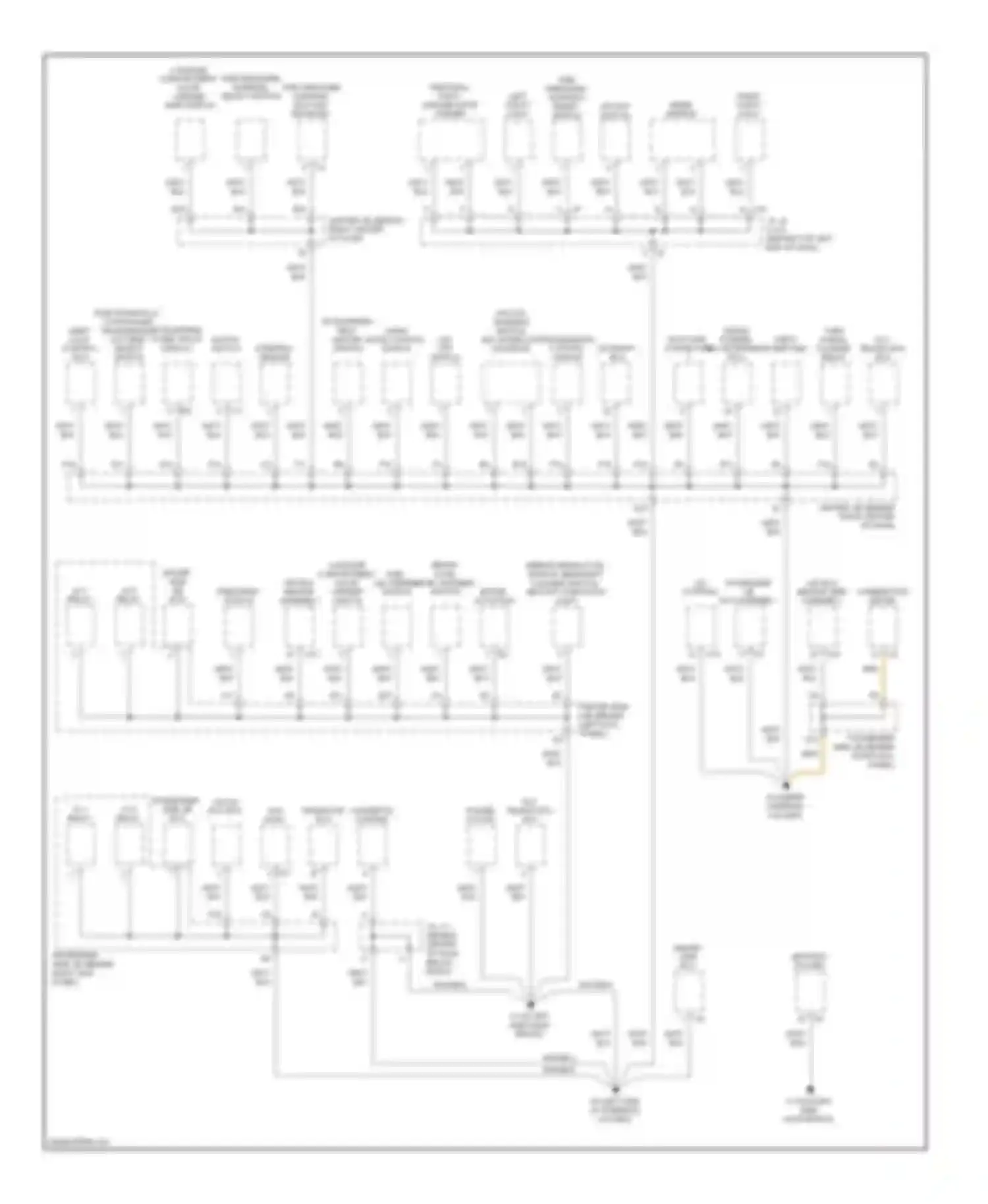 SC Lexus II facelift (2005-2010): Ground distribution circuit (1 of 3)