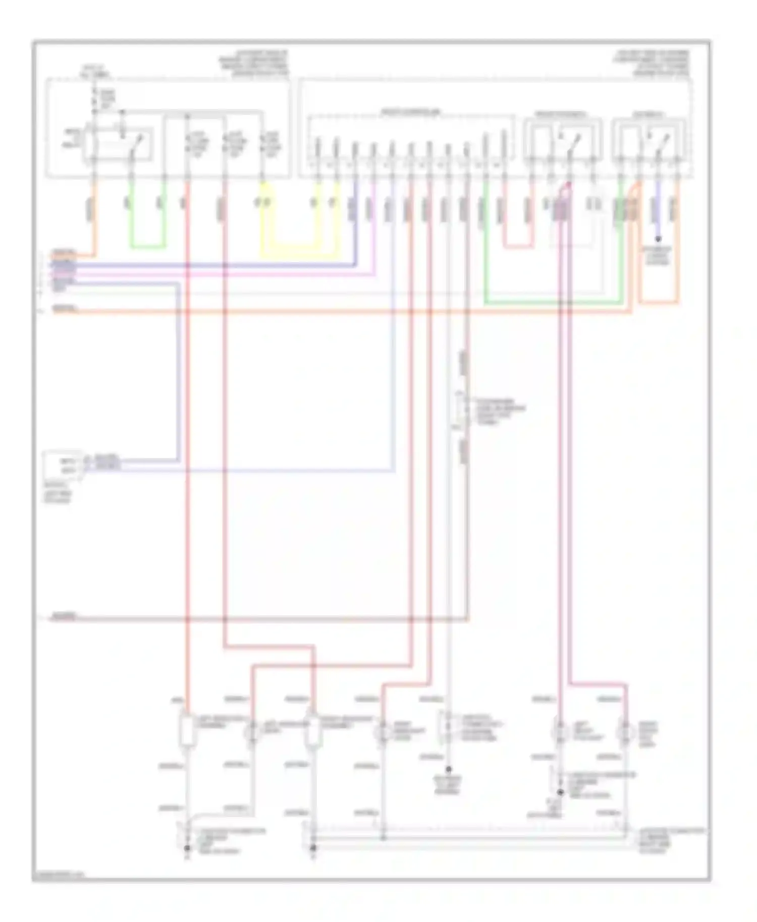 SC Lexus II facelift (2005-2010): Headlamps circuit (2 of 2)
