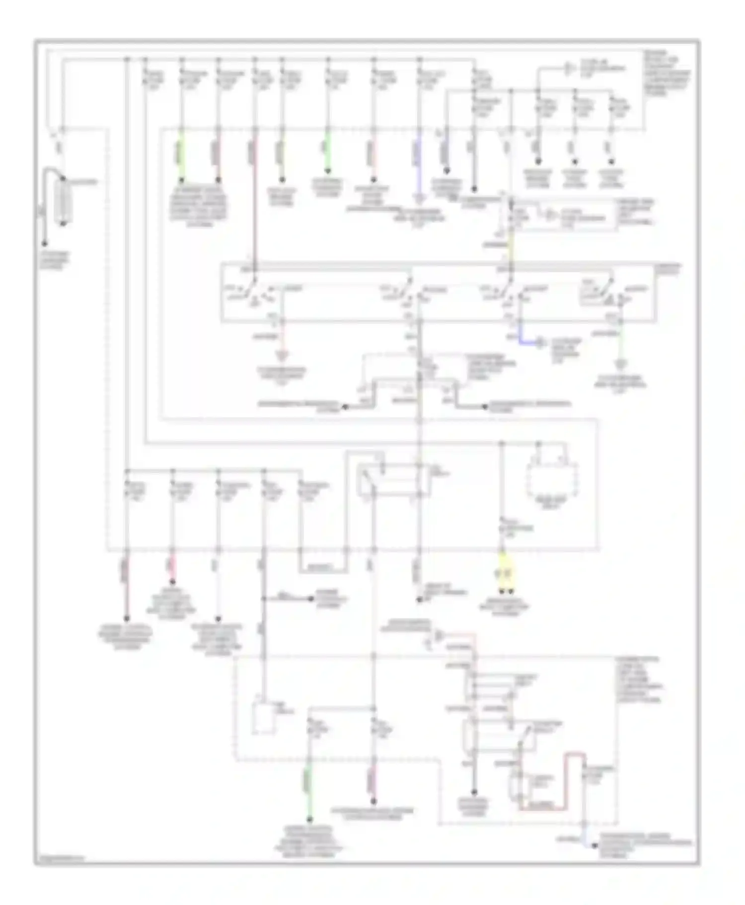SC Lexus II facelift (2005-2010): Power distribution circuit (1 of 3)