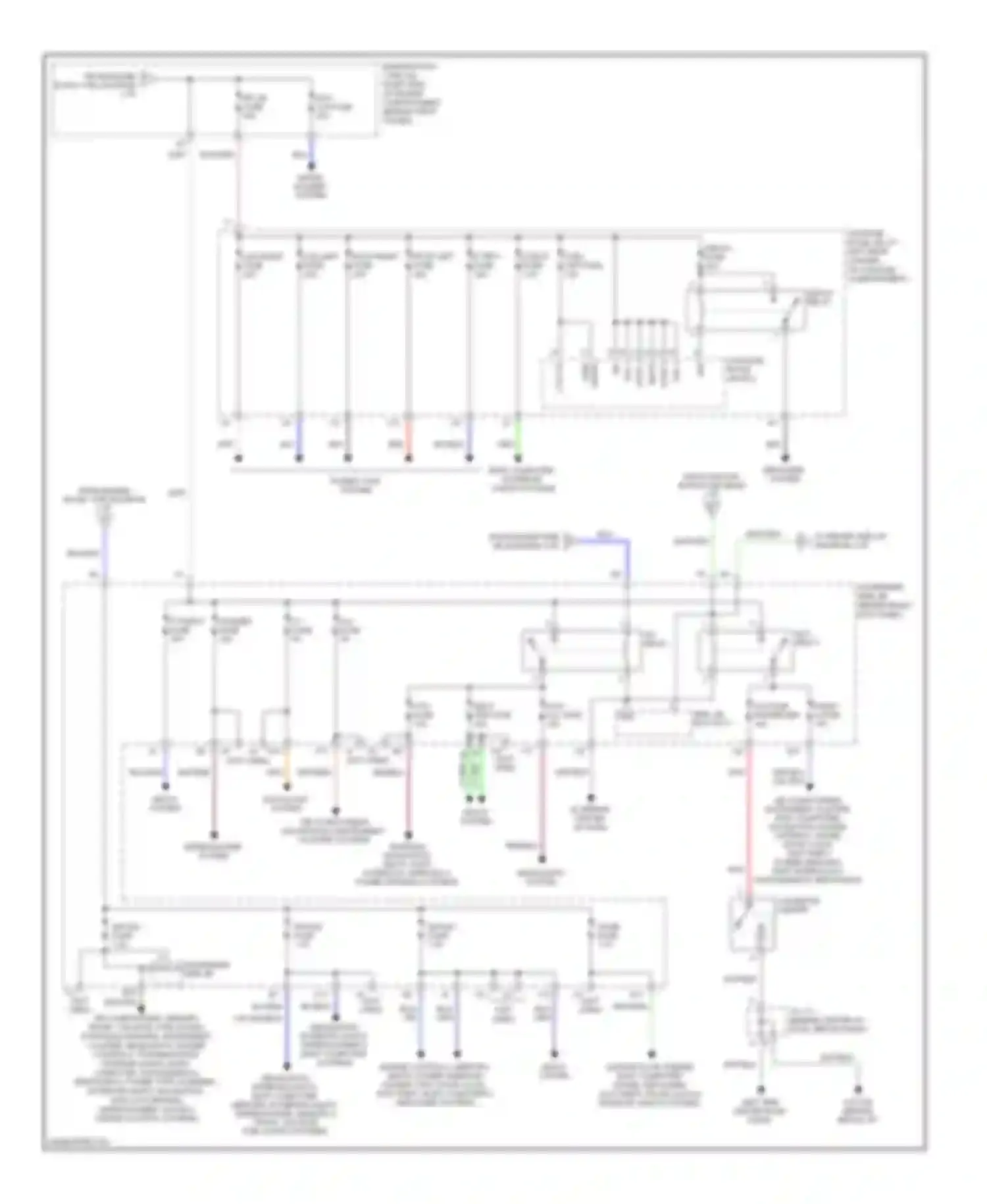 SC Lexus II facelift (2005-2010): Power distribution circuit (2 of 3)
