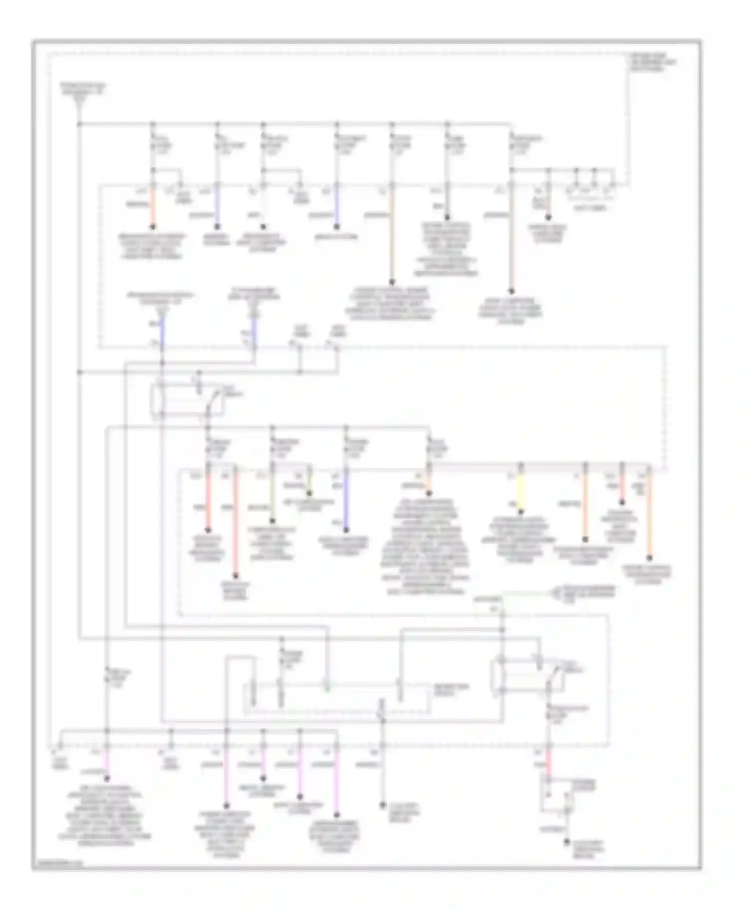 SC Lexus II facelift (2005-2010): Power distribution circuit (3 of 3)