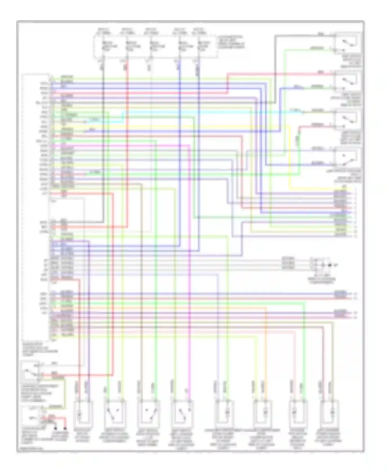 SC Lexus II facelift (2005-2010): Power top/sunroof circuit (1 of 2)