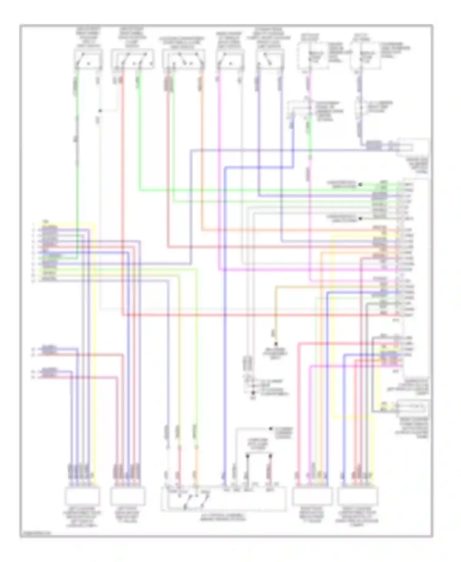 SC Lexus II facelift (2005-2010): Power top/sunroof circuit (2 of 2)