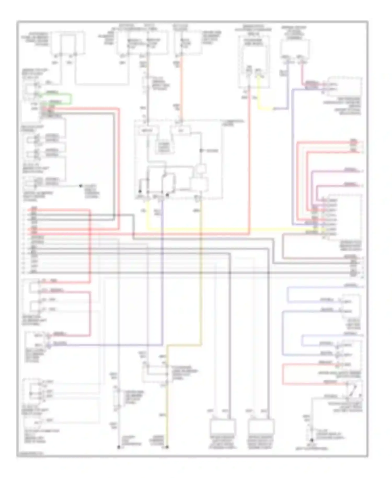 SC Lexus II facelift (2005-2010): Supplemental restraints circuit (2 of 3)