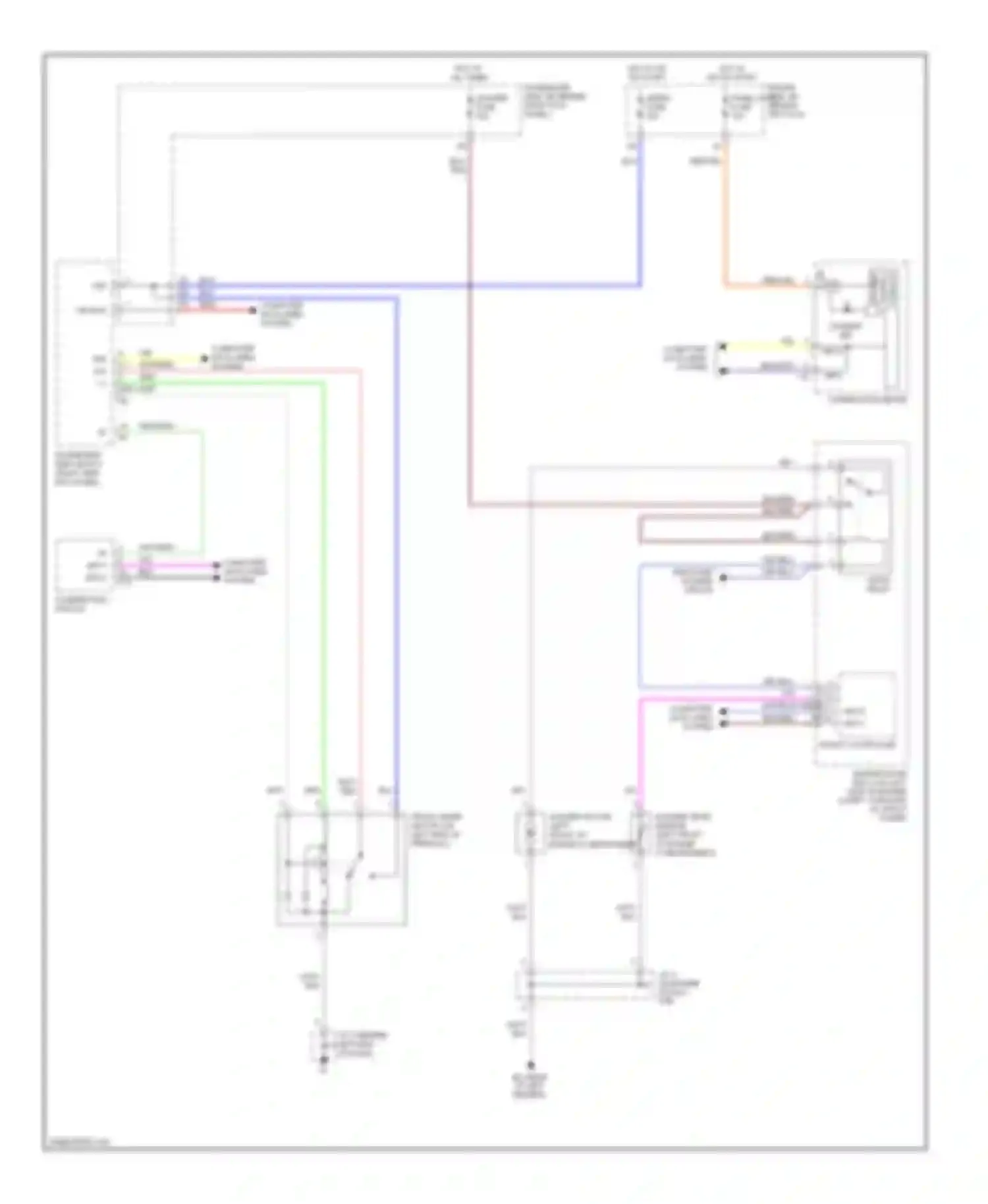 SC Lexus II facelift (2005-2010): Front wiper/washer circuit