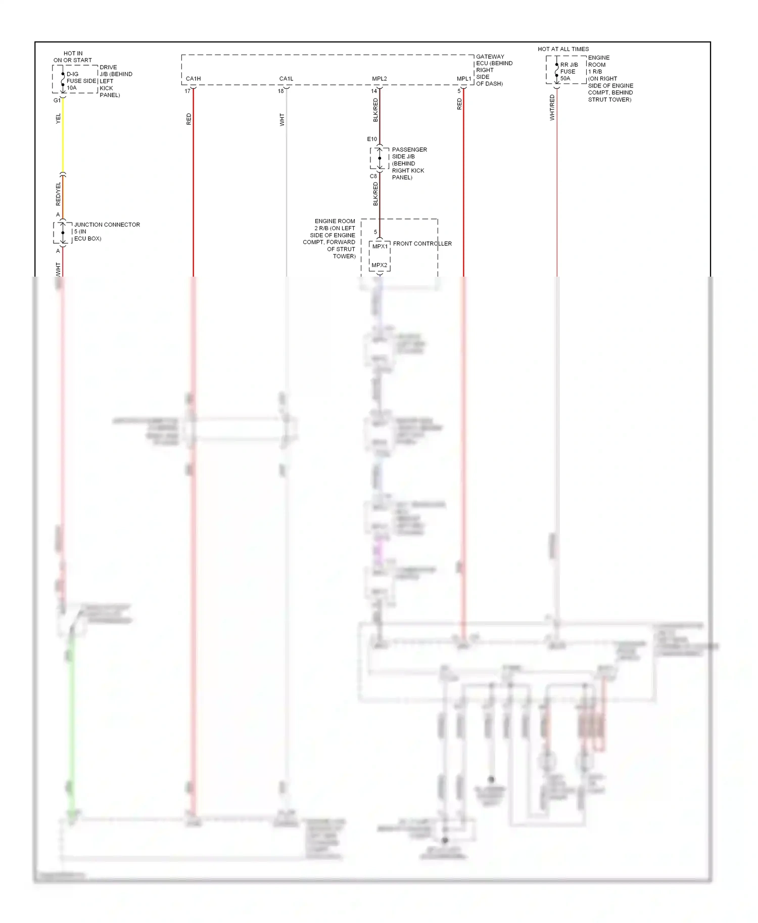 Lexus SC II facelift (2005-2010) combination switch wiring diagram  (1 of 12)
