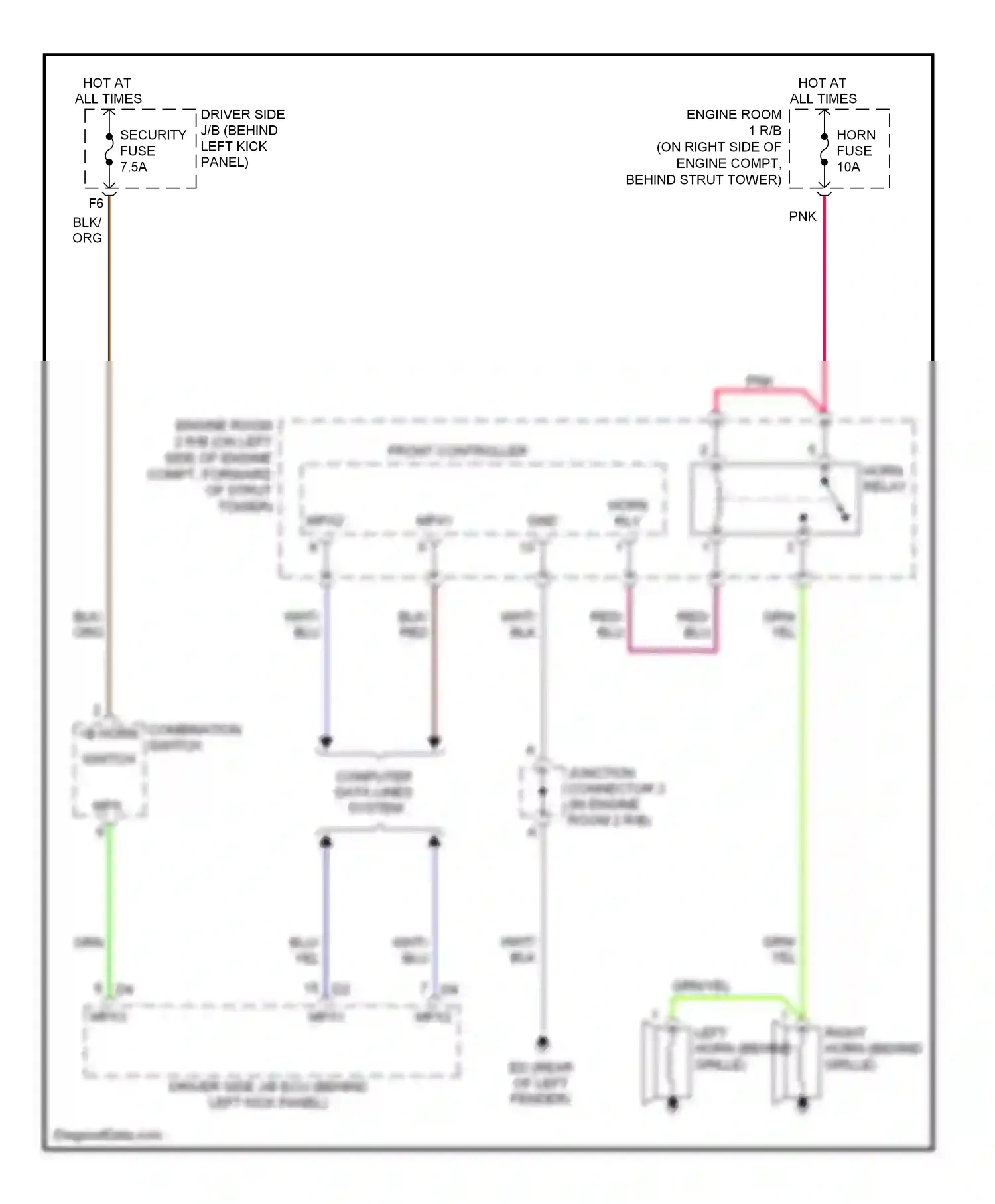 Lexus SC II facelift (2005-2010) computer data lines system wiring diagram  (14 of 34)