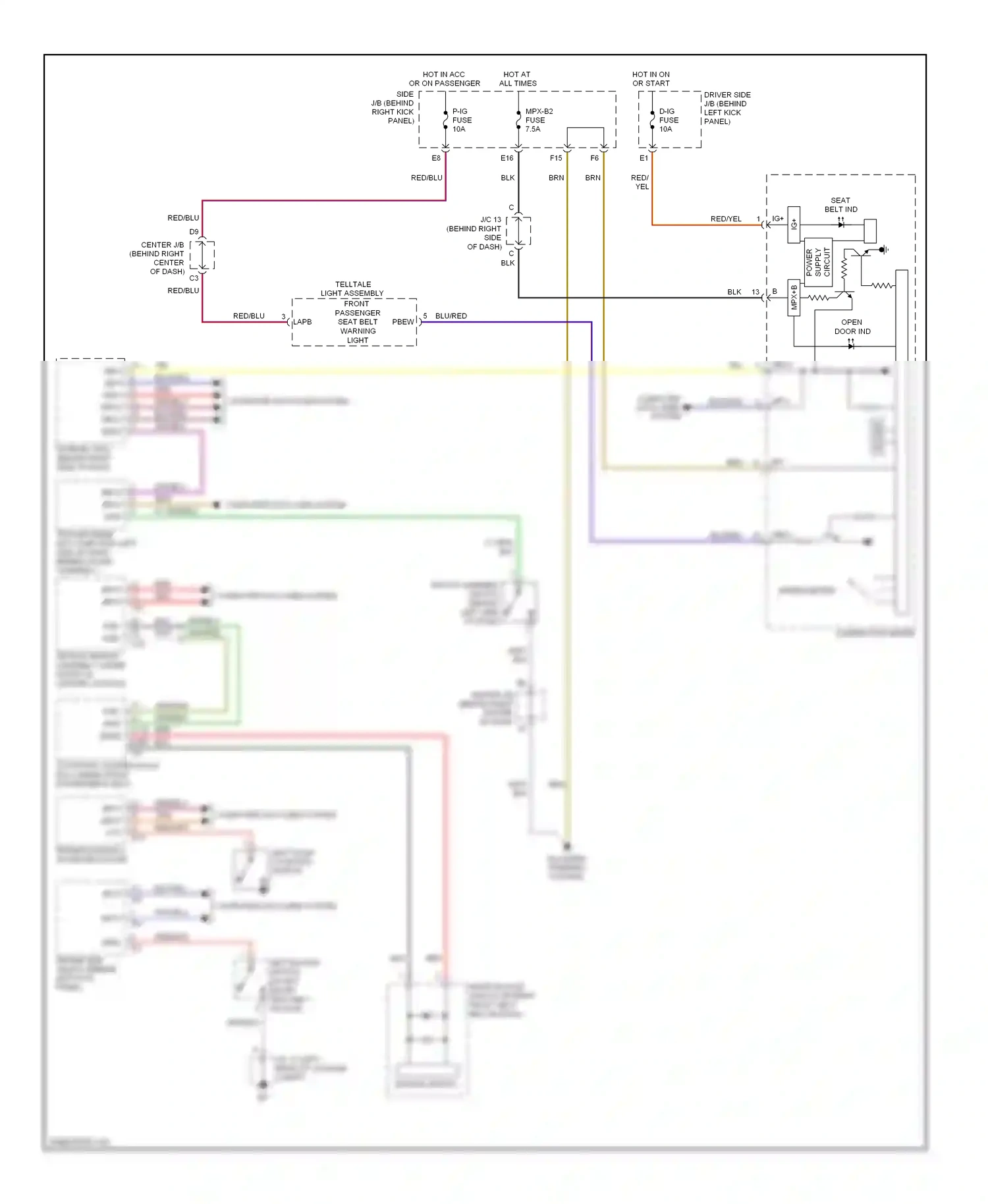 Lexus SC II facelift (2005-2010) computer data lines system wiring diagram  (33 of 34)