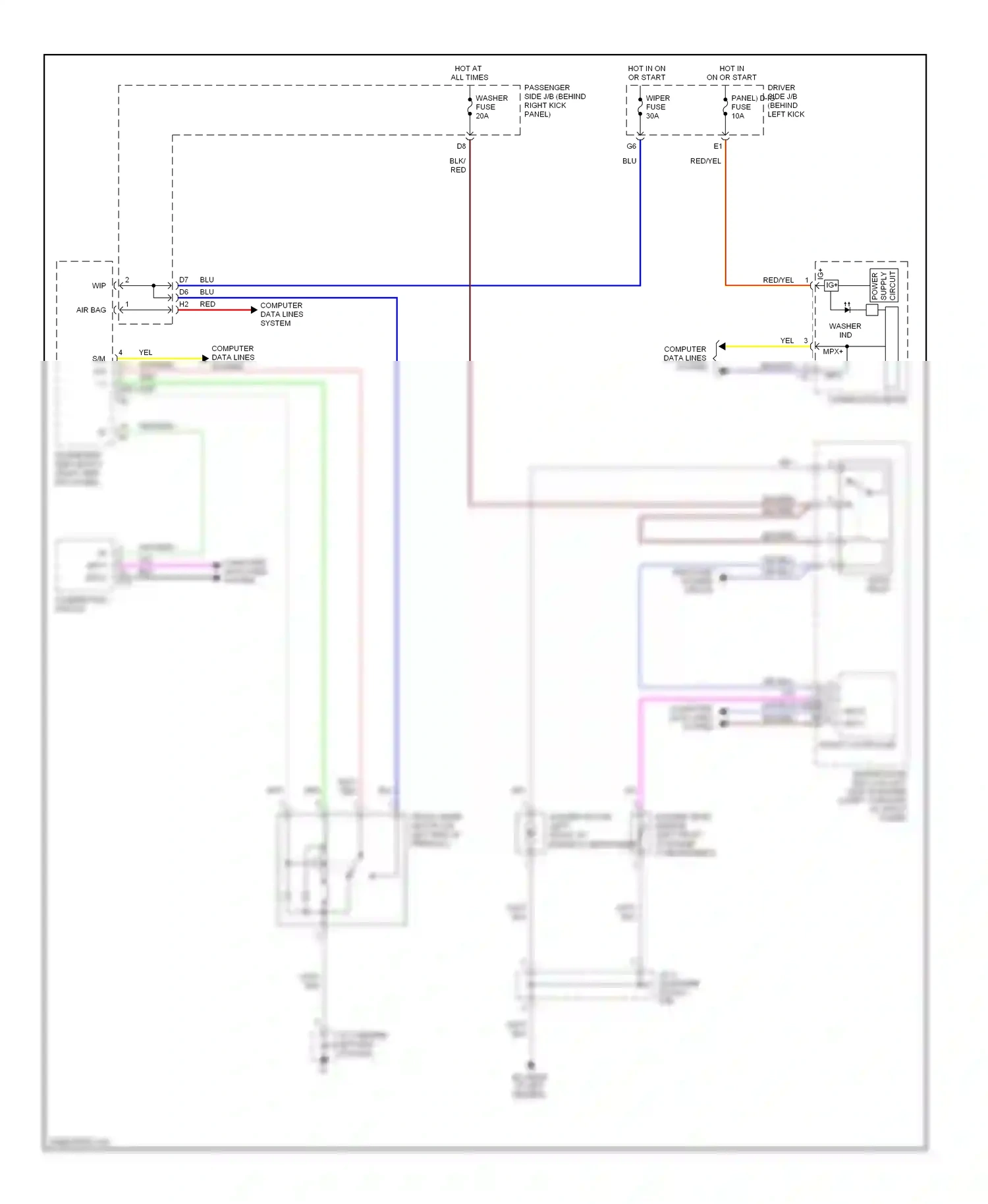 Lexus SC II facelift (2005-2010) computer data lines system wiring diagram  (31 of 34)