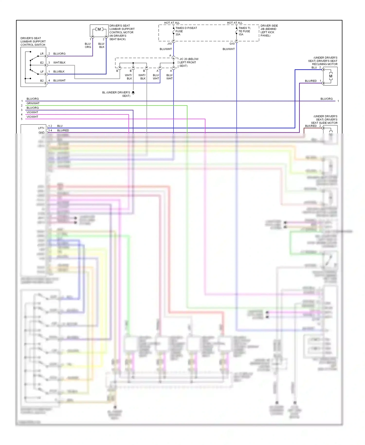 Lexus SC II facelift (2005-2010) computer data lines system wiring diagram  (17 of 34)