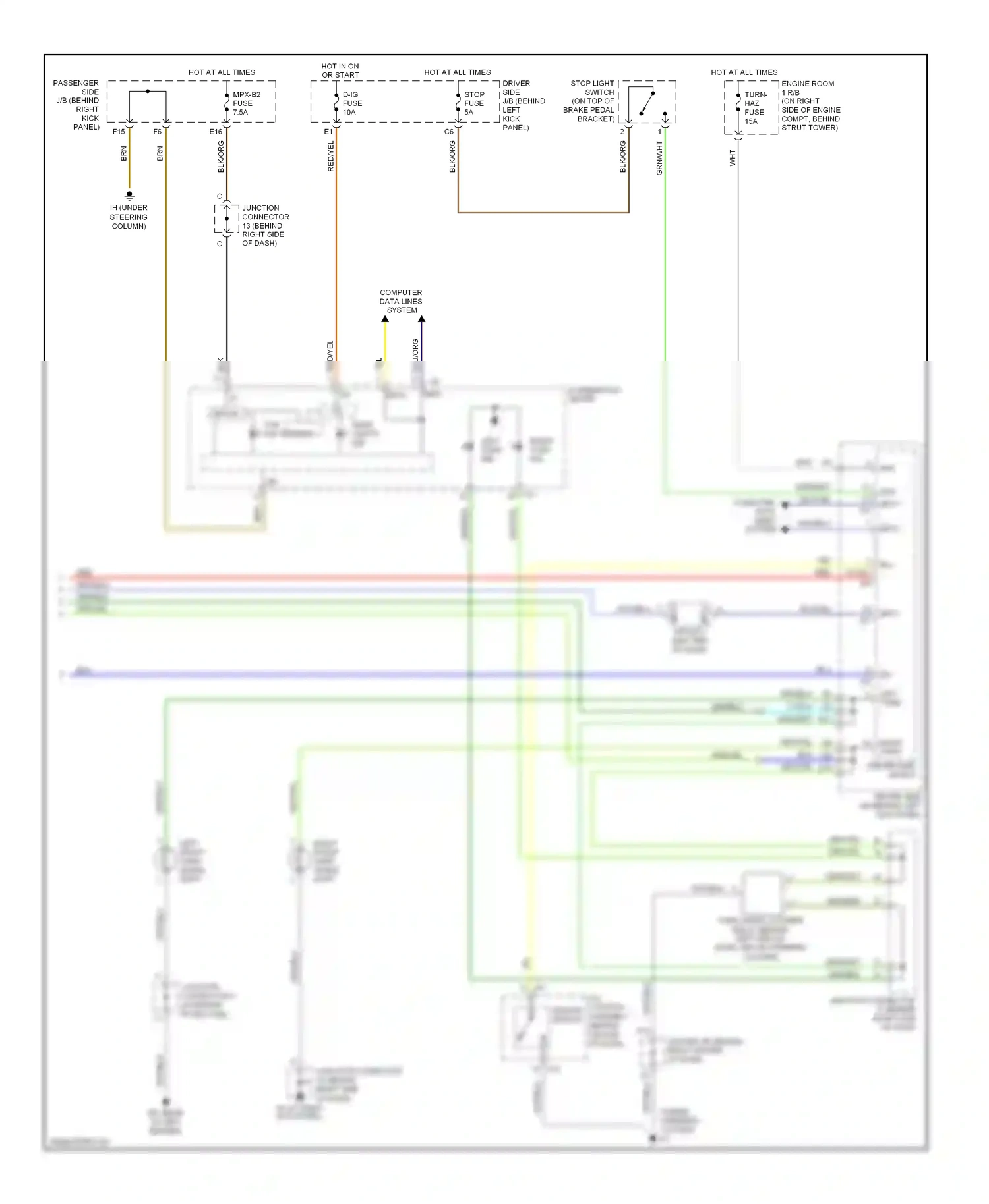 Lexus SC II facelift (2005-2010) computer data lines system wiring diagram  (12 of 34)