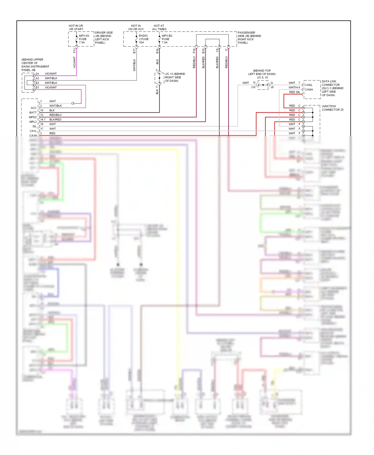 Lexus SC II facelift (2005-2010) front controller wiring diagram  (8 of 13)