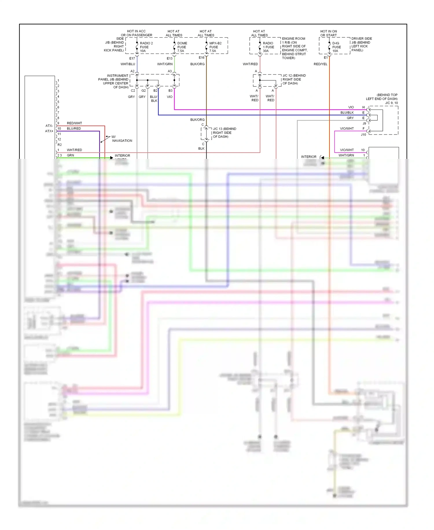 Lexus SC II facelift (2005-2010) multi-display wiring diagram  (7 of 7)