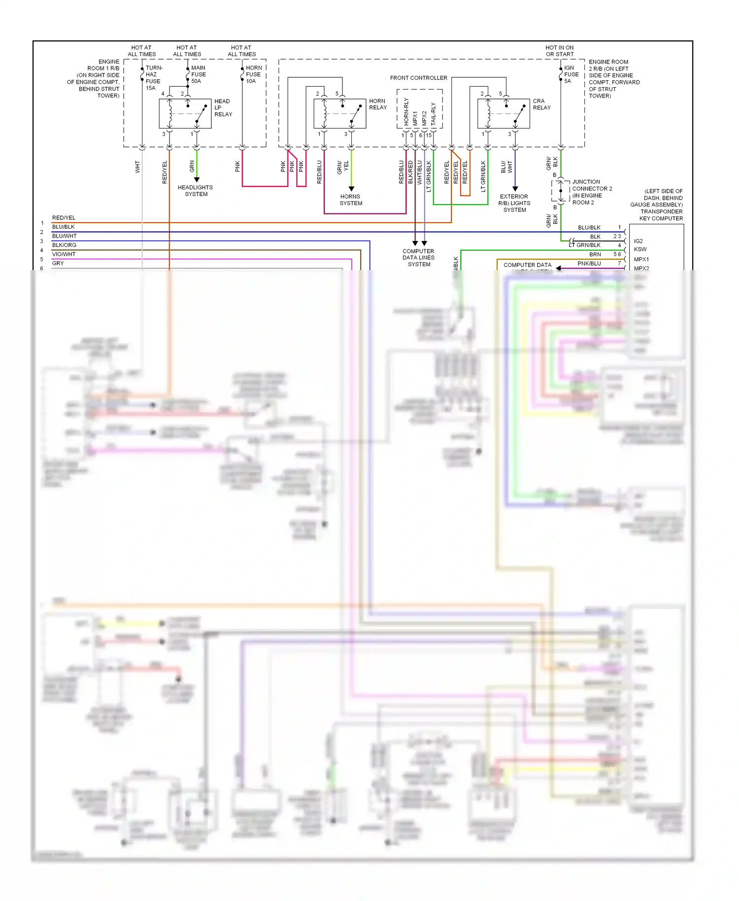 Lexus SC II facelift (2005-2010) rssi wiring diagram  (1 of 3)