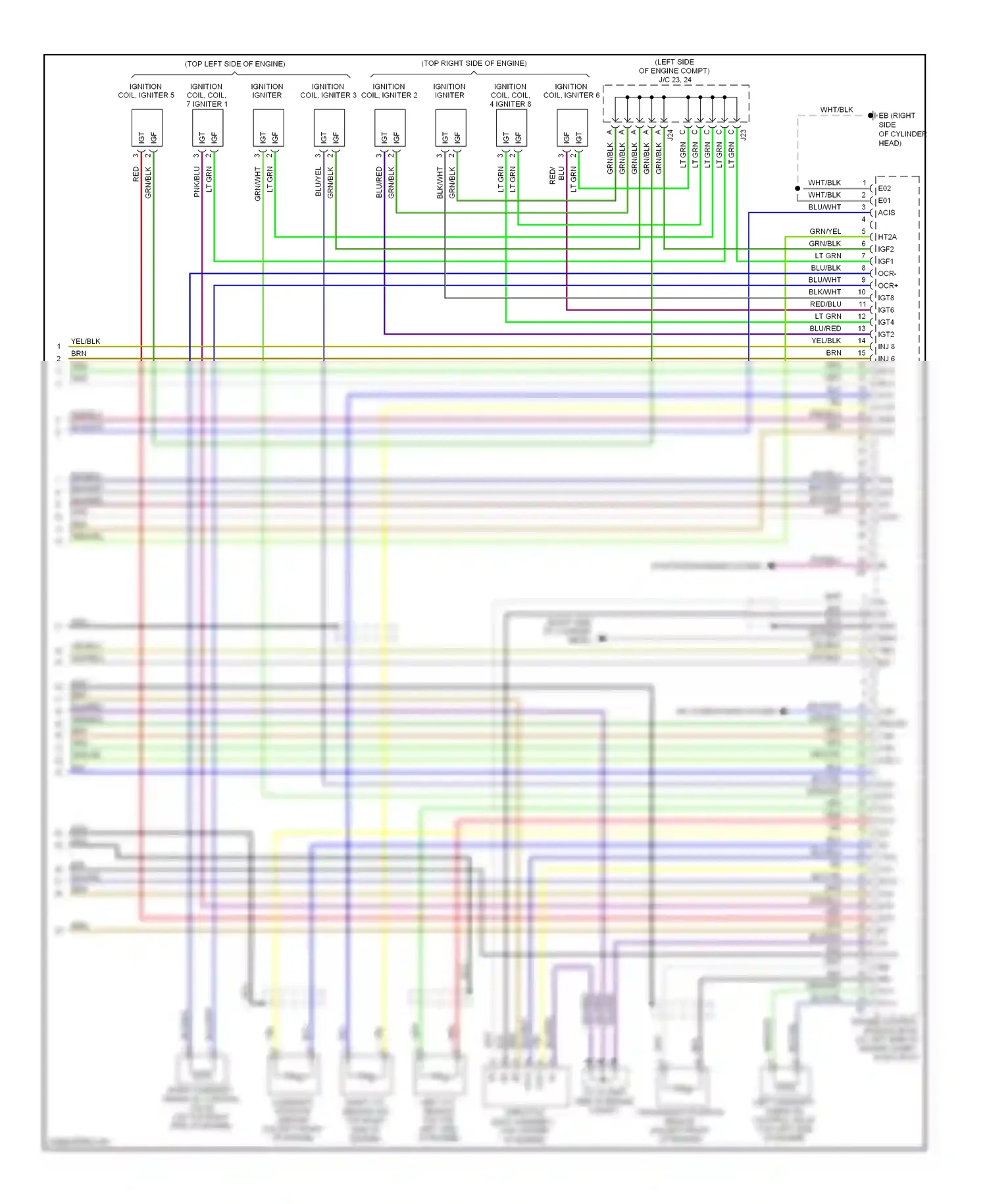Lexus SC II facelift (2005-2010) starting/charging system wiring diagram  (1 of 1)