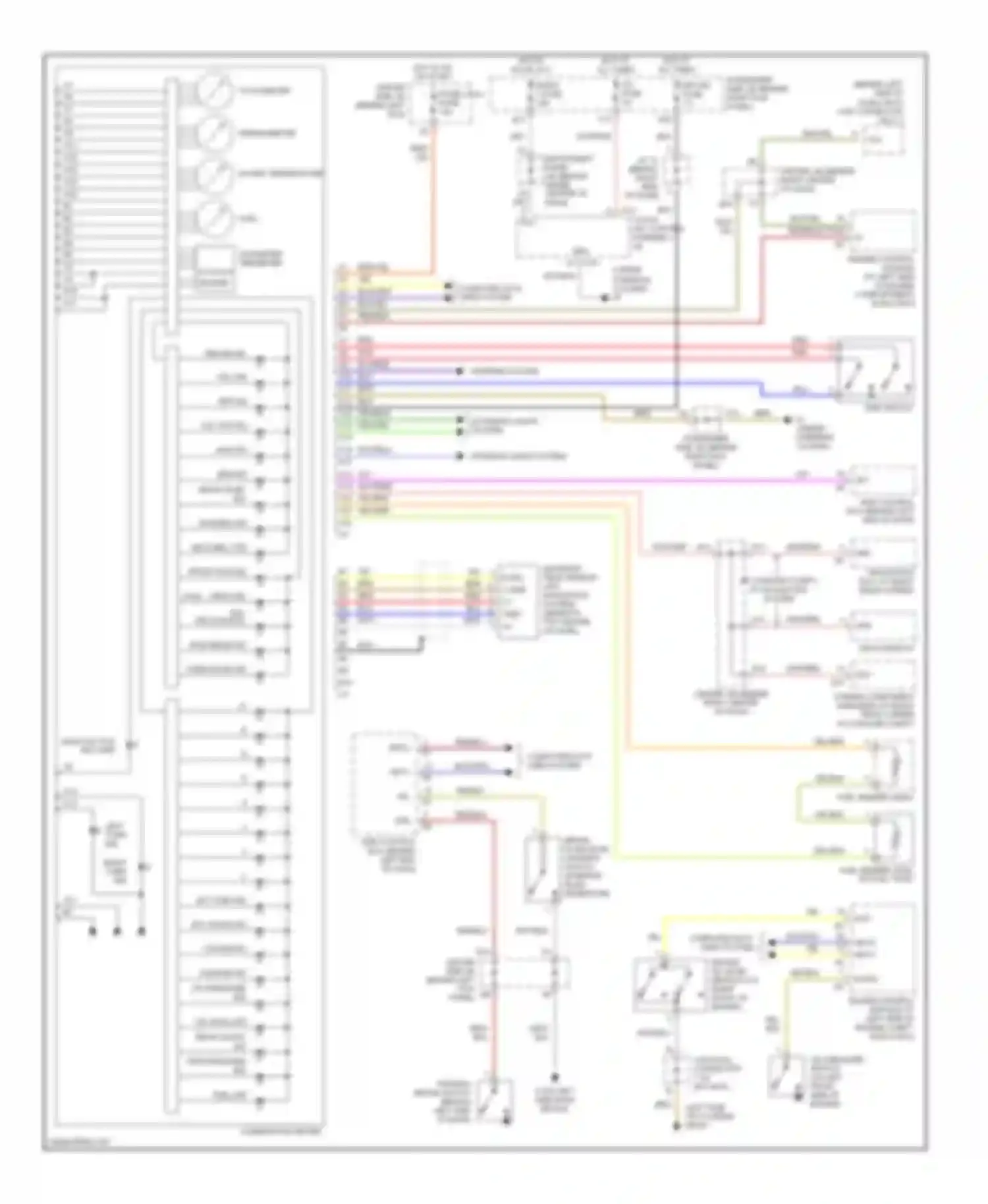 SC Lexus II (2001-2005): Instrument cluster circuit