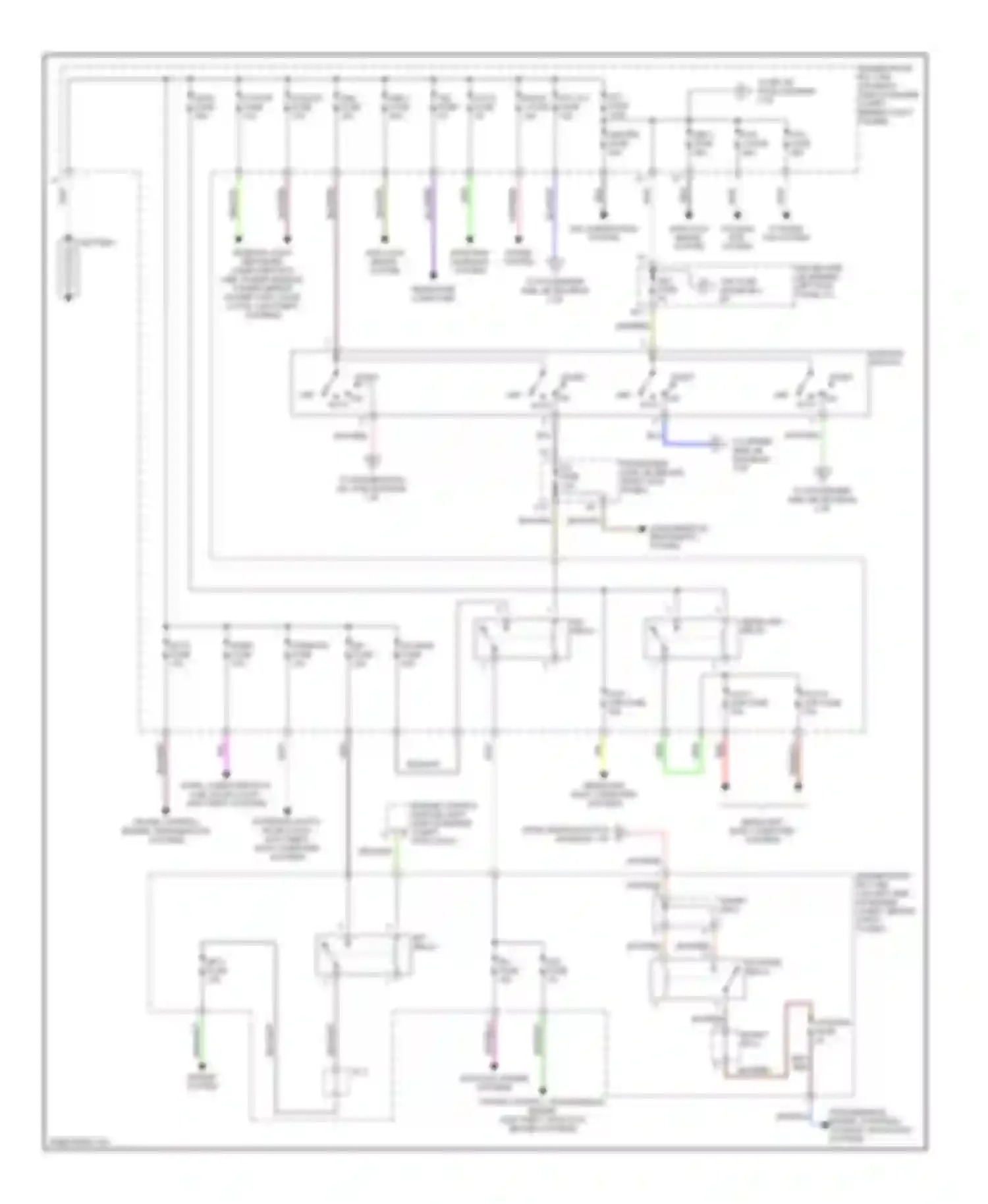 SC Lexus II (2001-2005): Power distribution circuit (1 of 3)