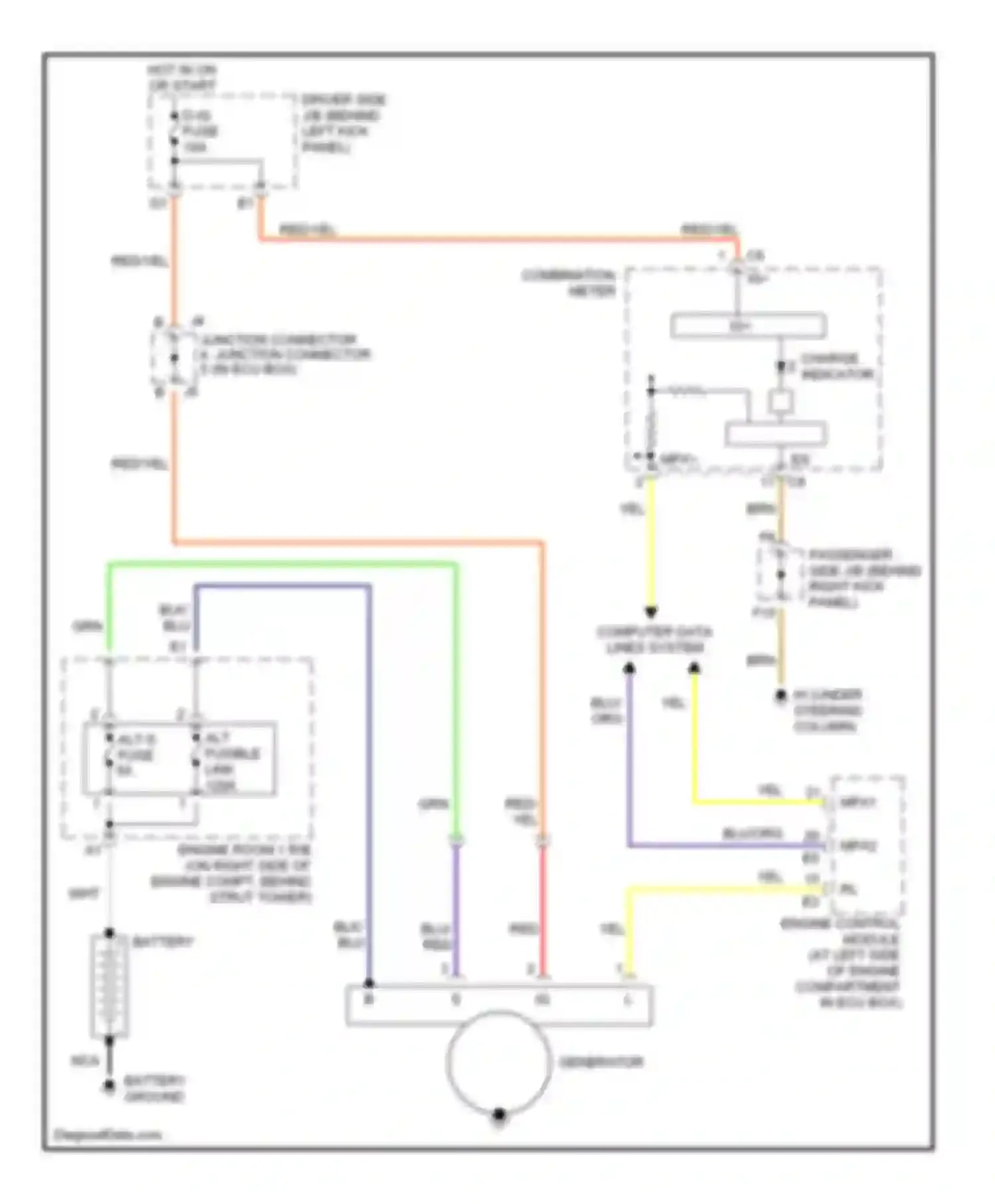 SC Lexus II (2001-2005): Charging circuit