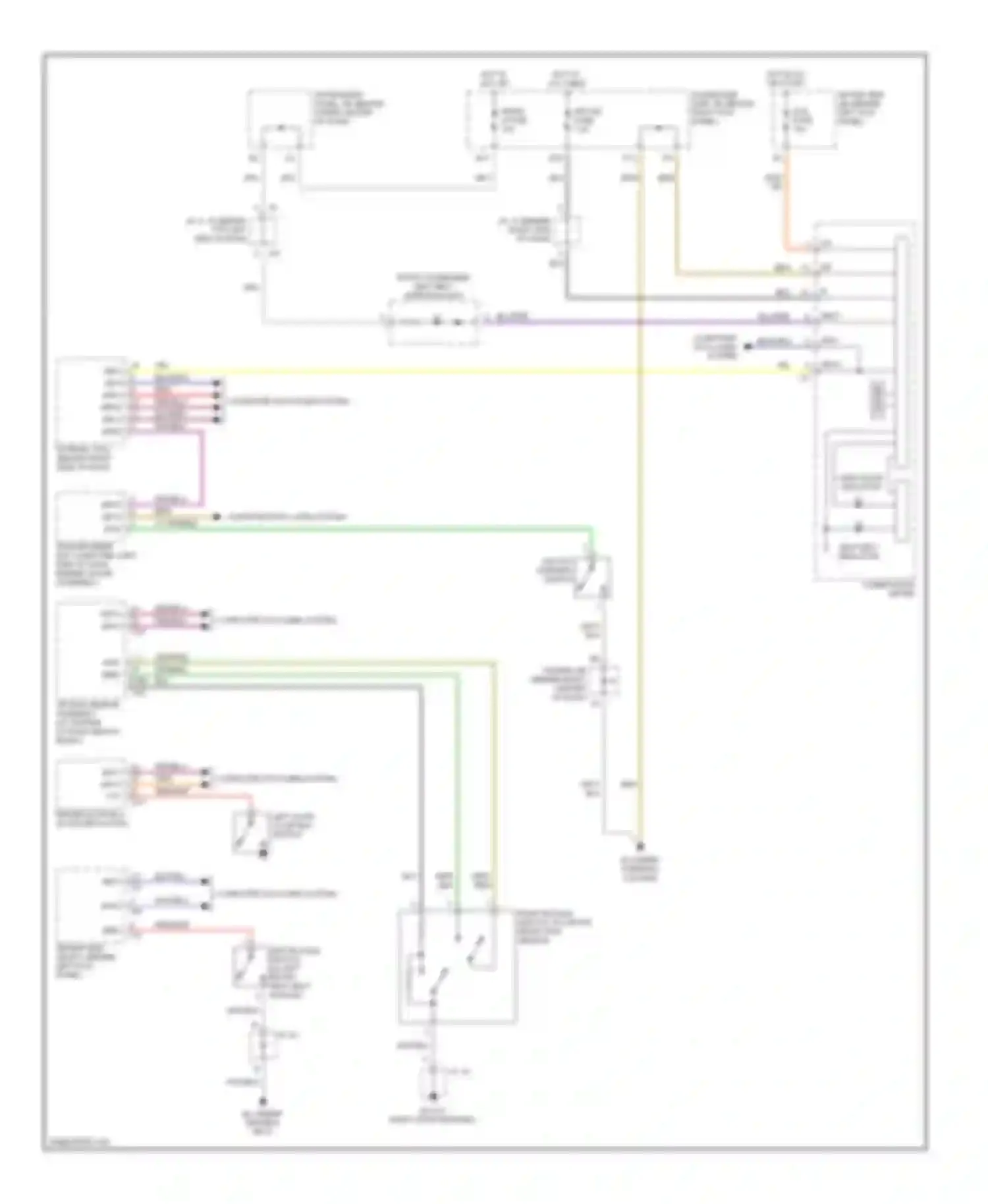 SC Lexus II (2001-2005): Key reminder & seat belt warning circuit