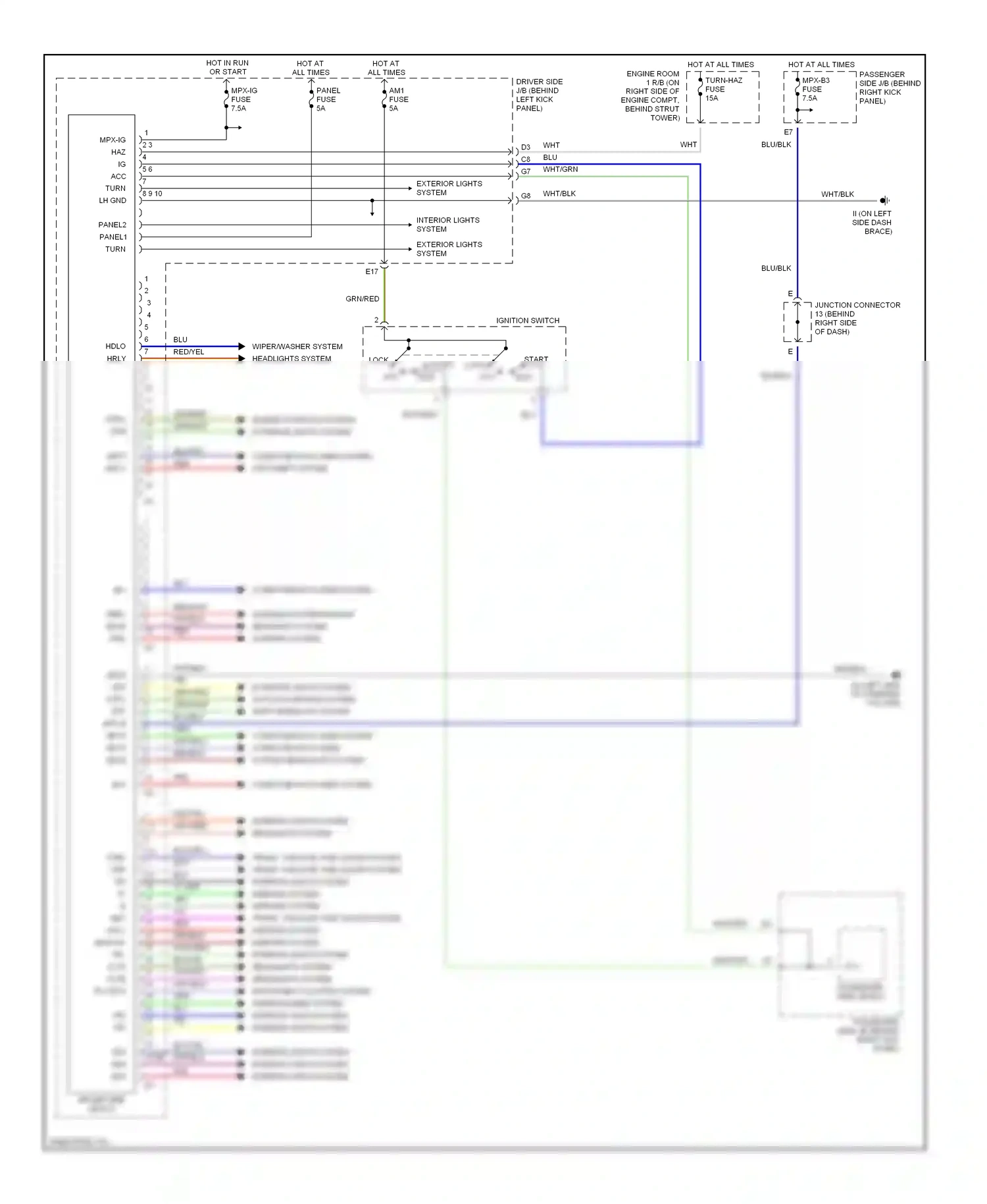 Lexus SC II (2001-2005) computer data lines system computer data lines system headlights system wiring diagram  (1 of 1)