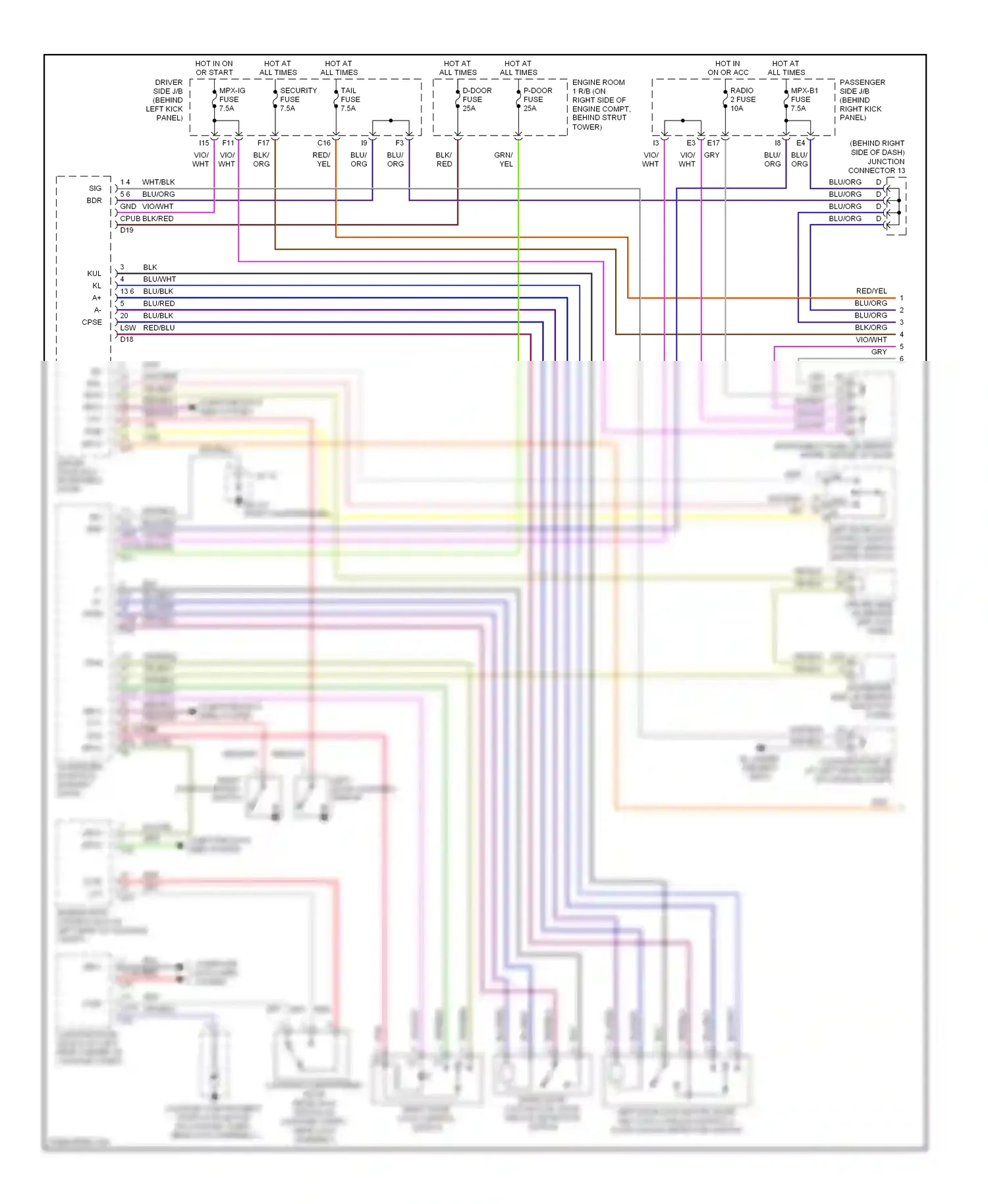 Lexus SC II (2001-2005) computer data lines system wiring diagram  (9 of 33)