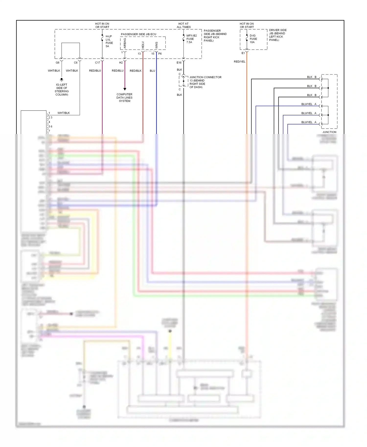 Lexus SC II (2001-2005) computer data lines system wiring diagram  (14 of 33)