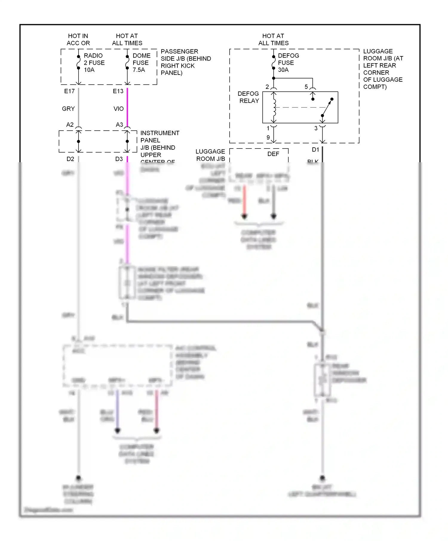 Lexus SC II (2001-2005) computer data lines system wiring diagram  (19 of 33)