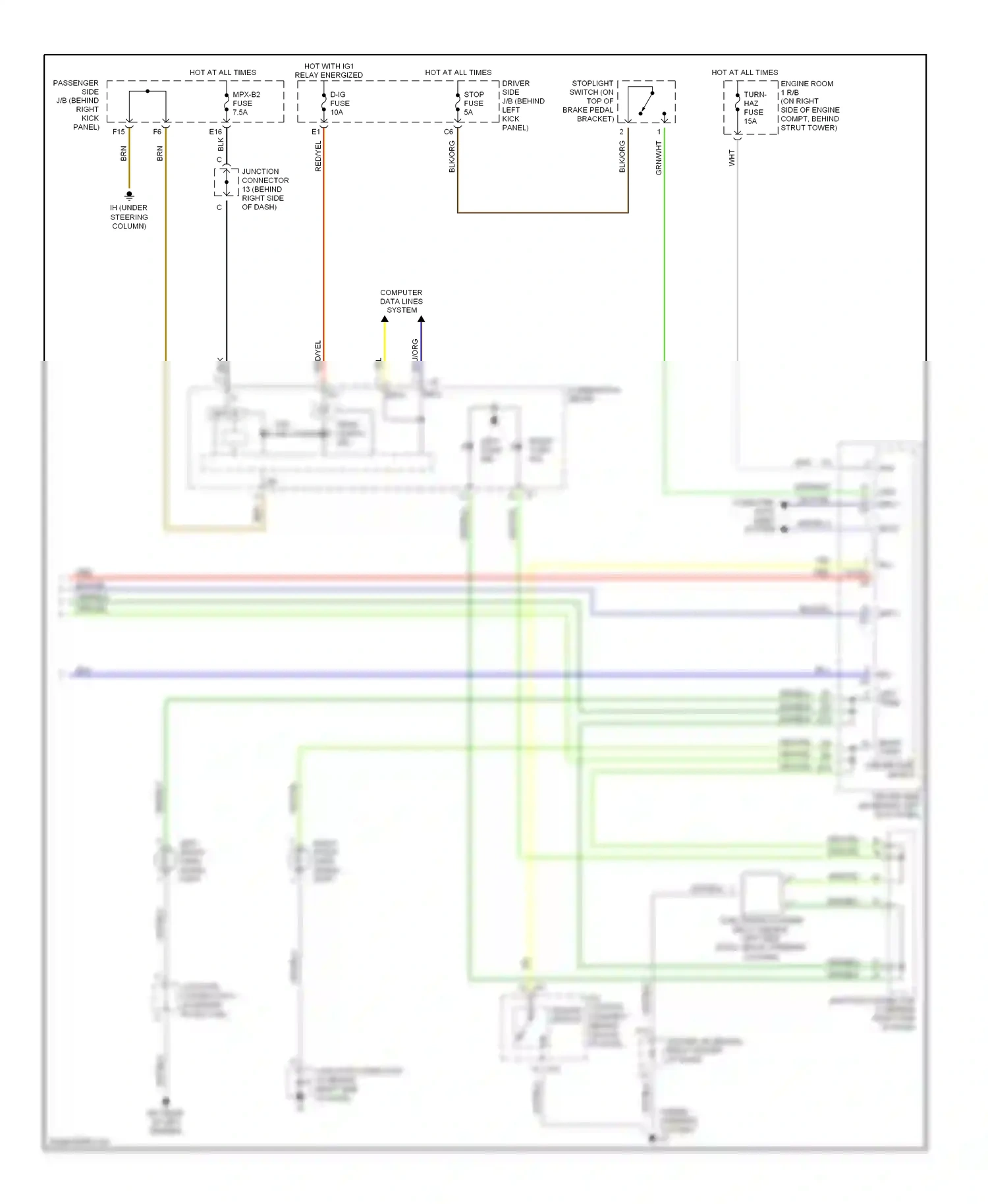 Lexus SC II (2001-2005) computer data lines system wiring diagram  (12 of 33)