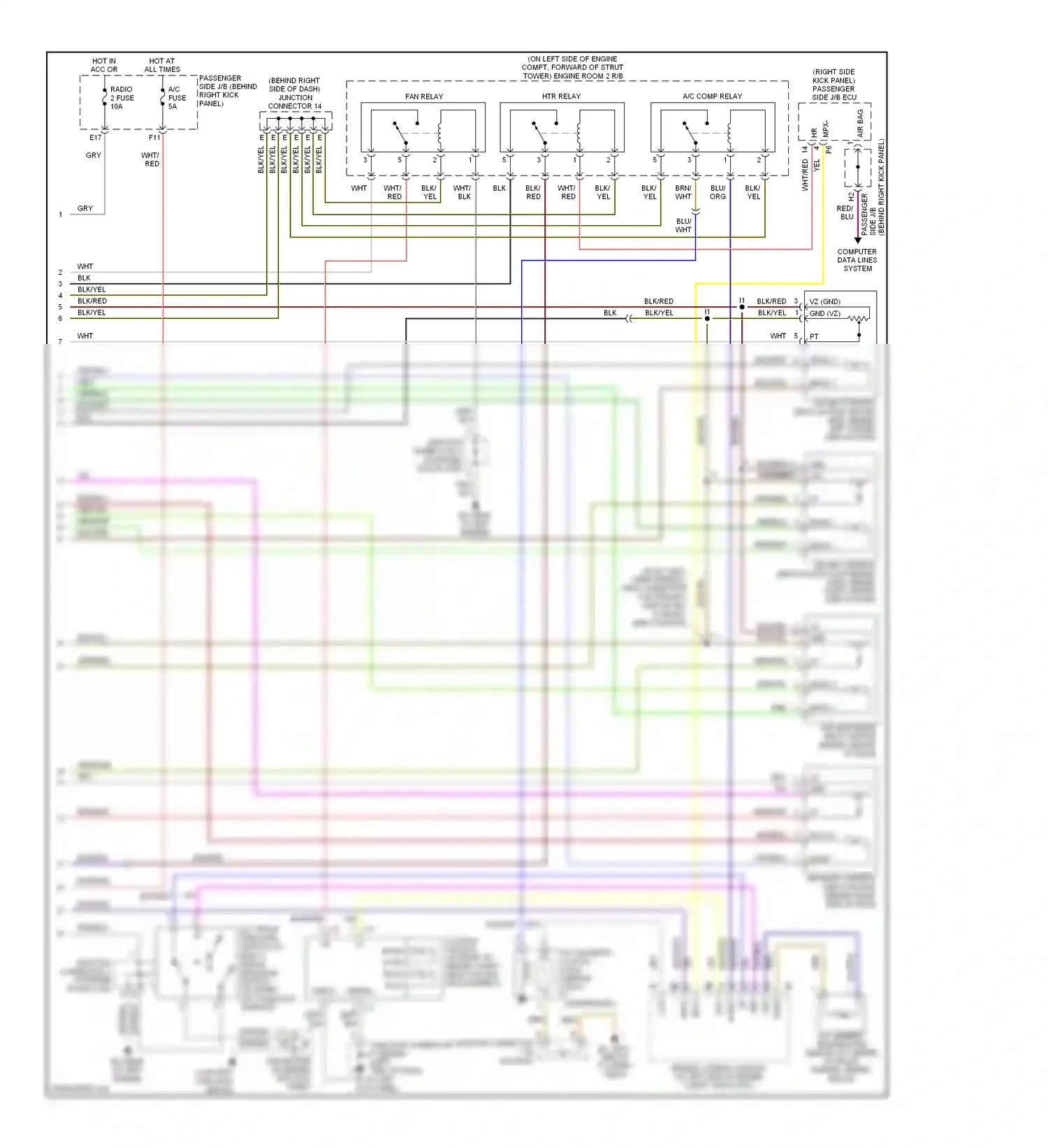 Lexus SC II (2001-2005) engine control module (at left side of engine compt, in ecu box) wiring diagram  (2 of 11)