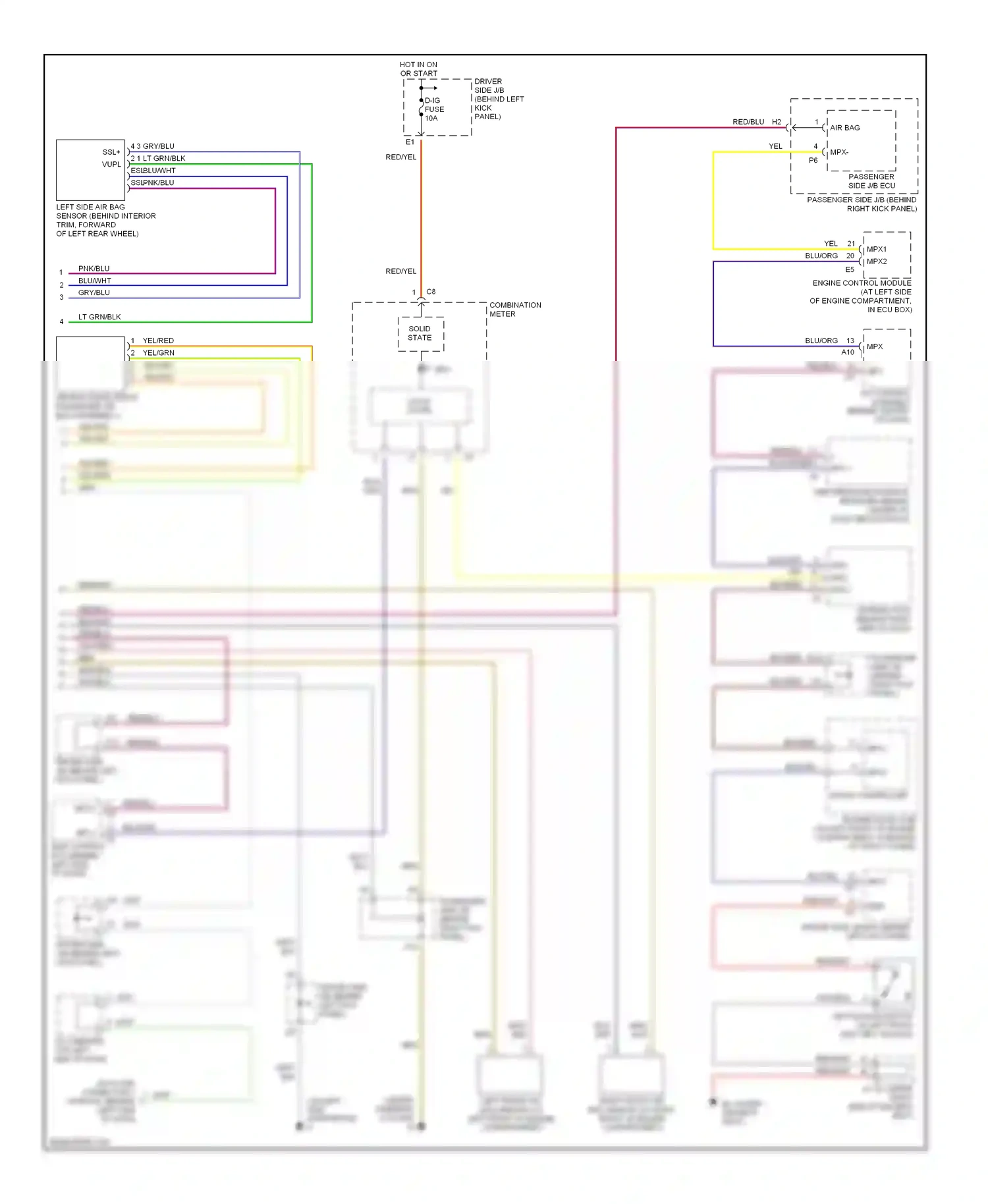 Lexus SC II (2001-2005) front controller wiring diagram  (13 of 13)