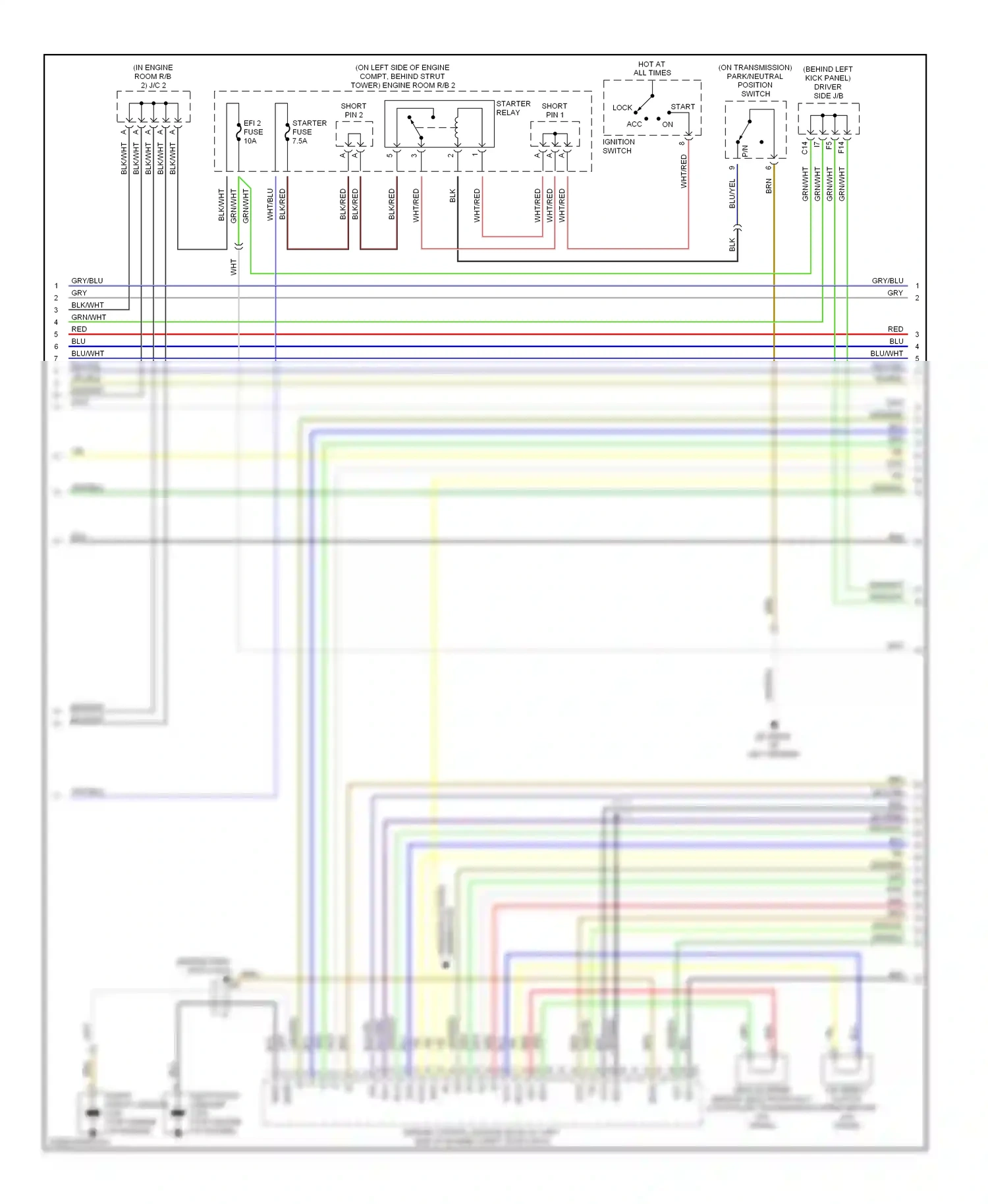 Lexus SC II (2001-2005) lock wiring diagram  (4 of 4)