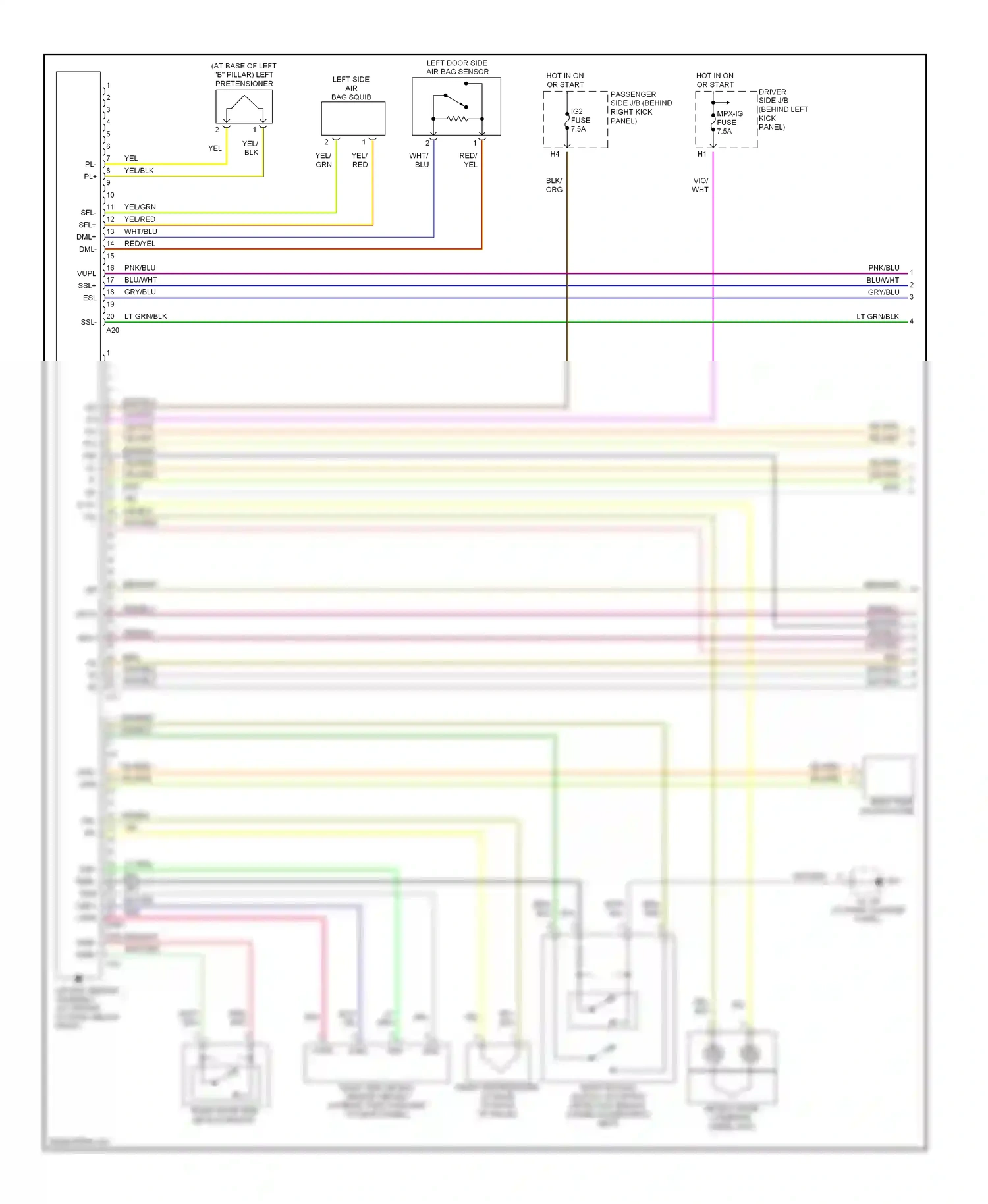Lexus SC II (2001-2005) sr- wiring diagram  (1 of 1)