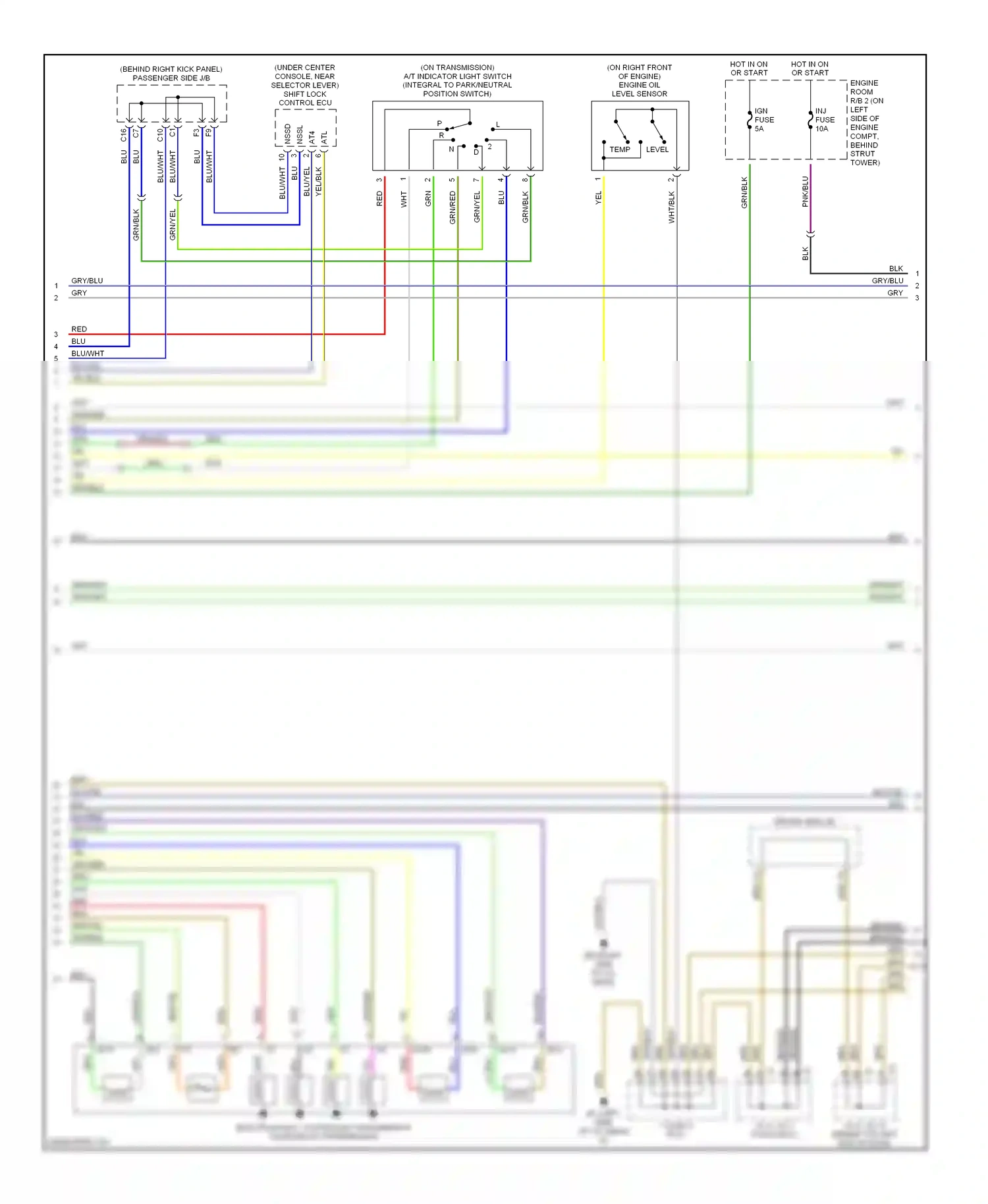 Lexus SC II (2001-2005) temp level wiring diagram  (1 of 1)