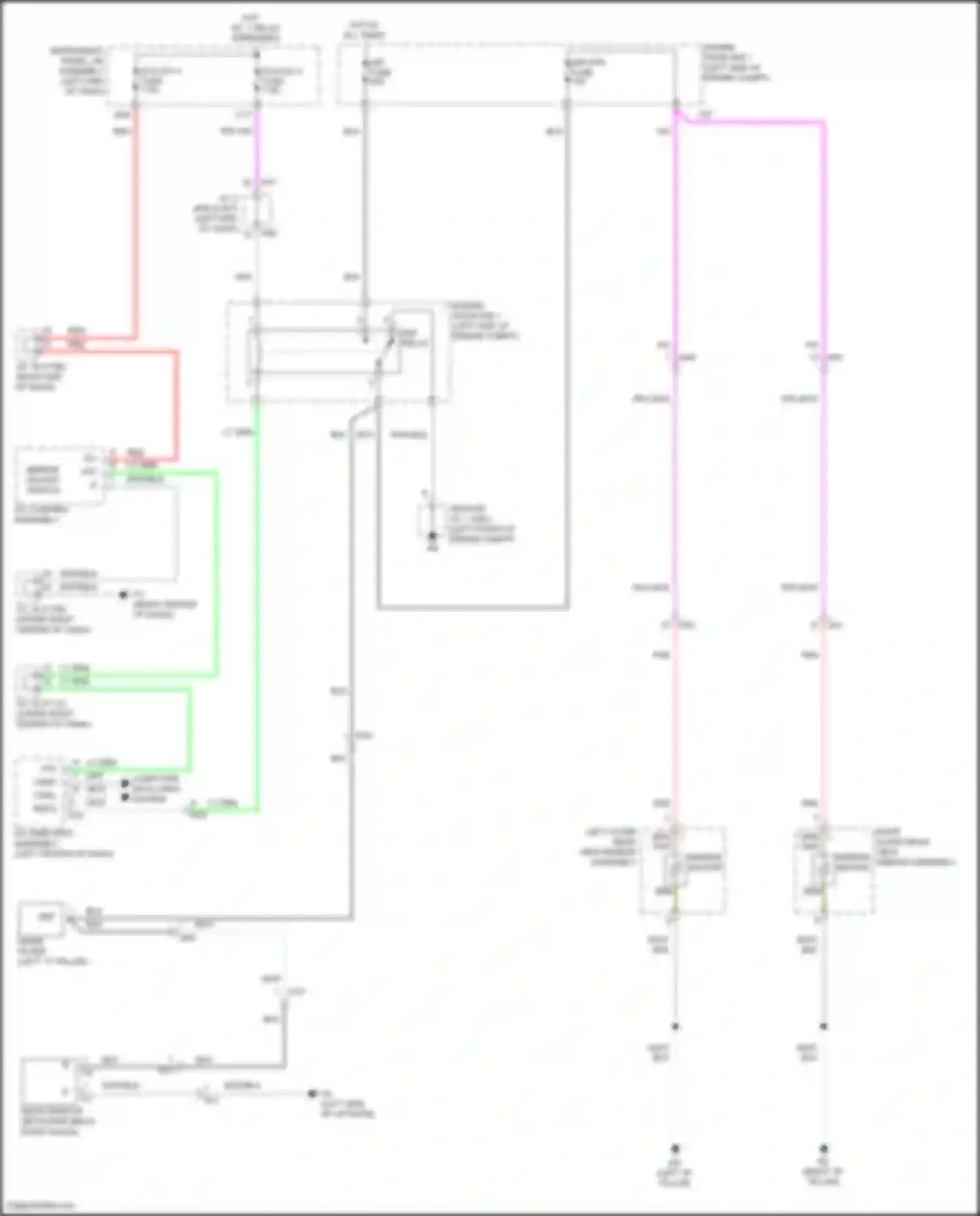 UX Lexus I (2018-2024): Rear defogger & heated mirrors circuit, w/o memory