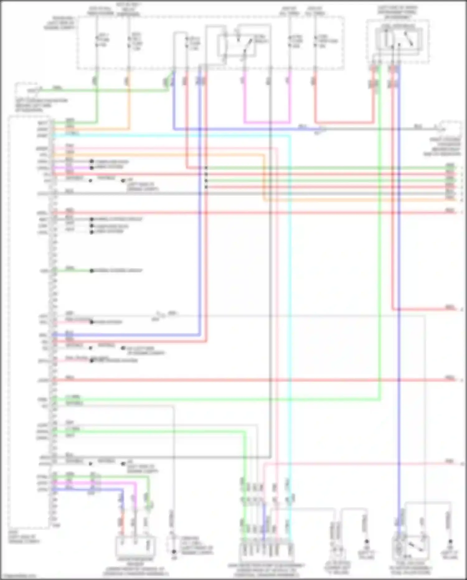 UX Lexus I (2018-2024): Wiring diagram engine performance 2.0l hybrid, engine controls circuit (1 of 7)