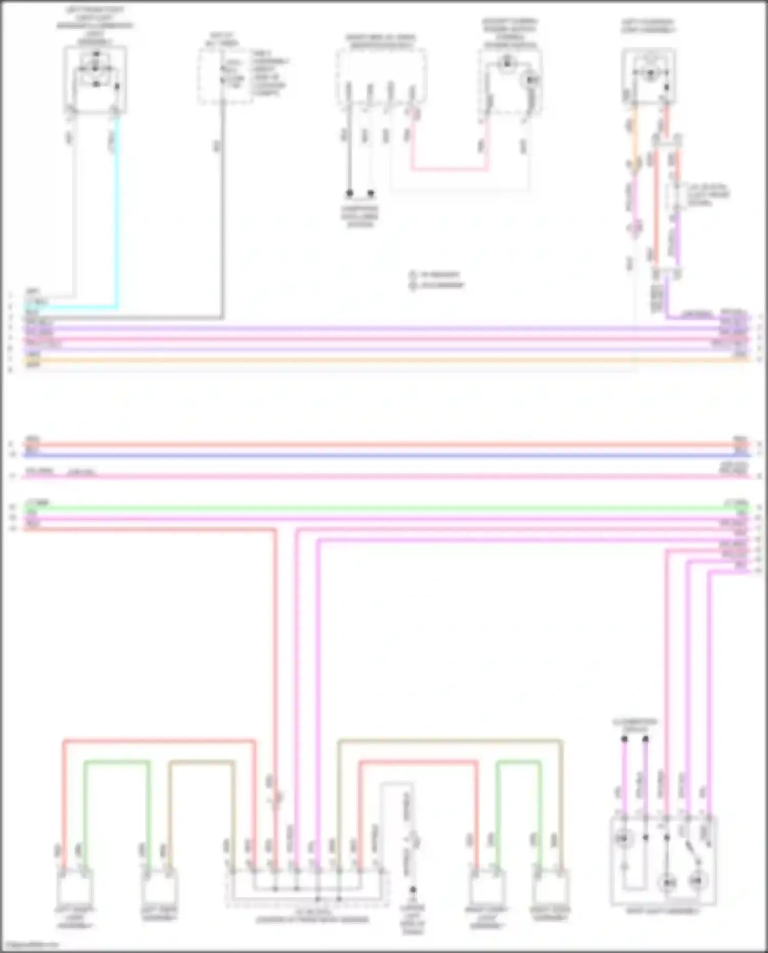 UX Lexus I (2018-2024): Courtesy lamps circuit (2 of 3)