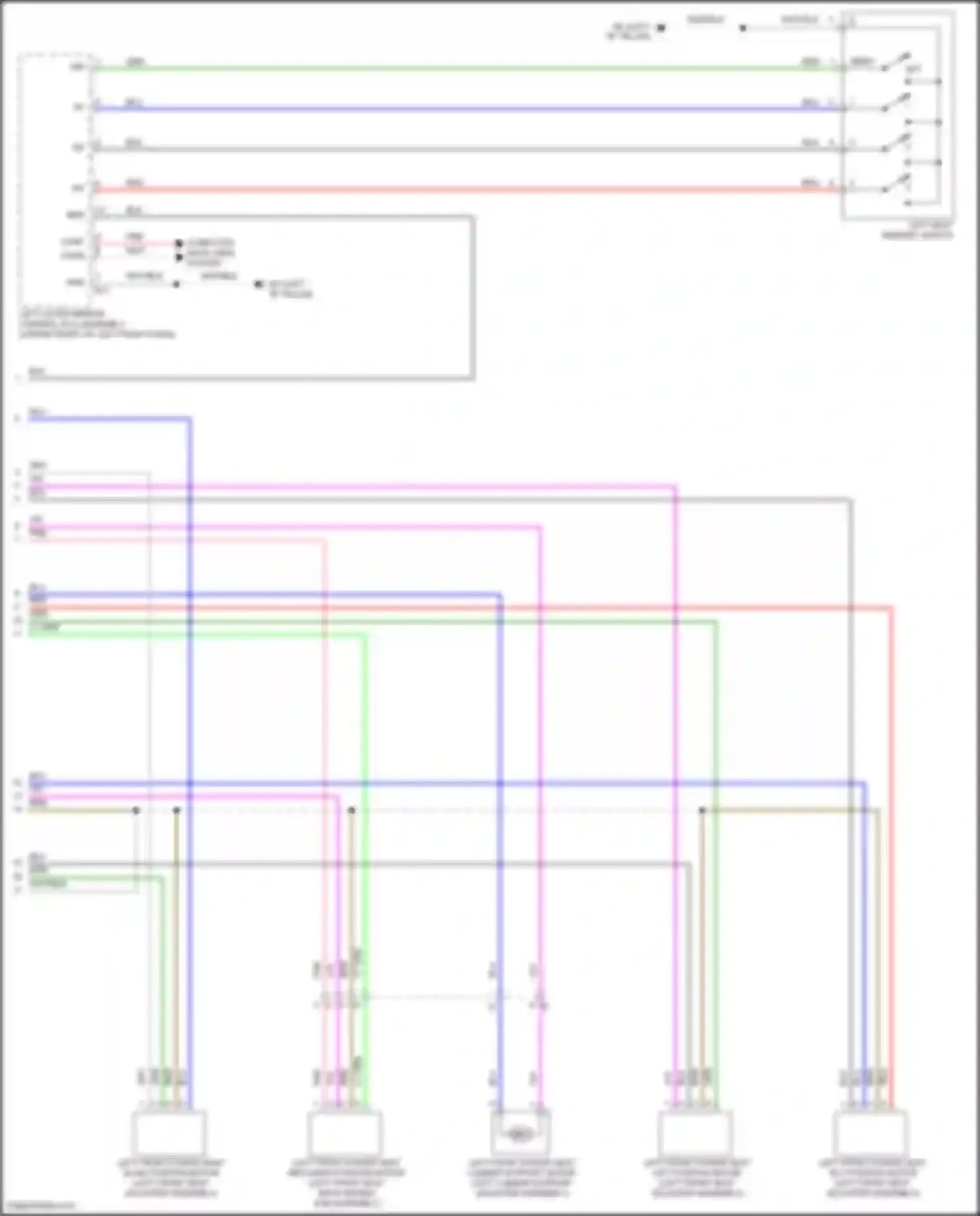UX Lexus I (2018-2024): Driver"s memory seat circuit (2 of 2)