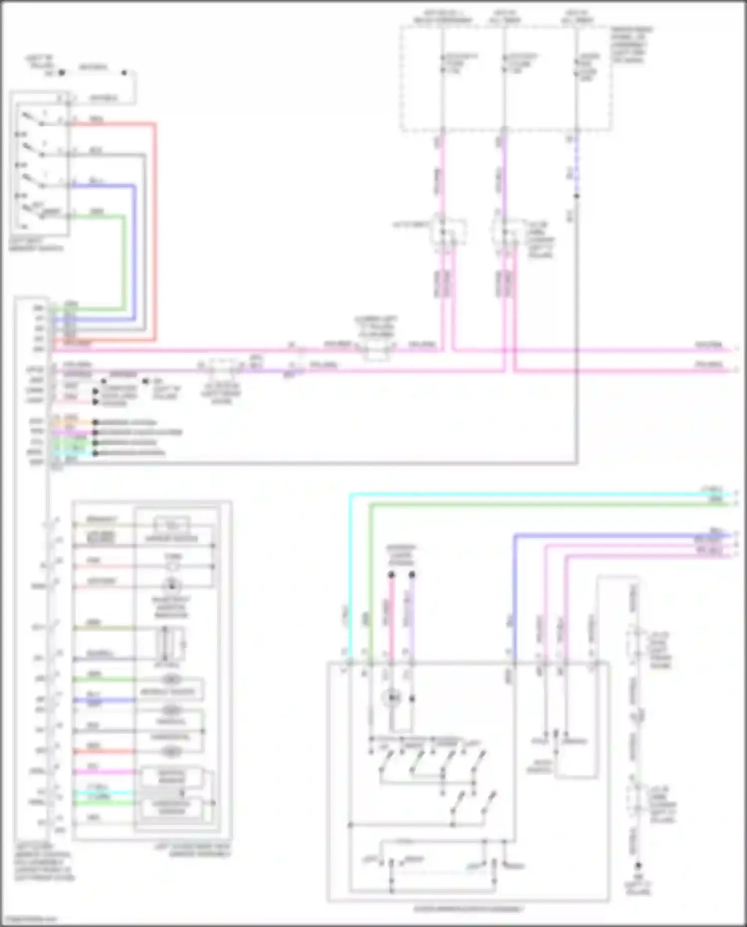 UX Lexus I (2018-2024): Memory mirrors circuit (1 of 2)