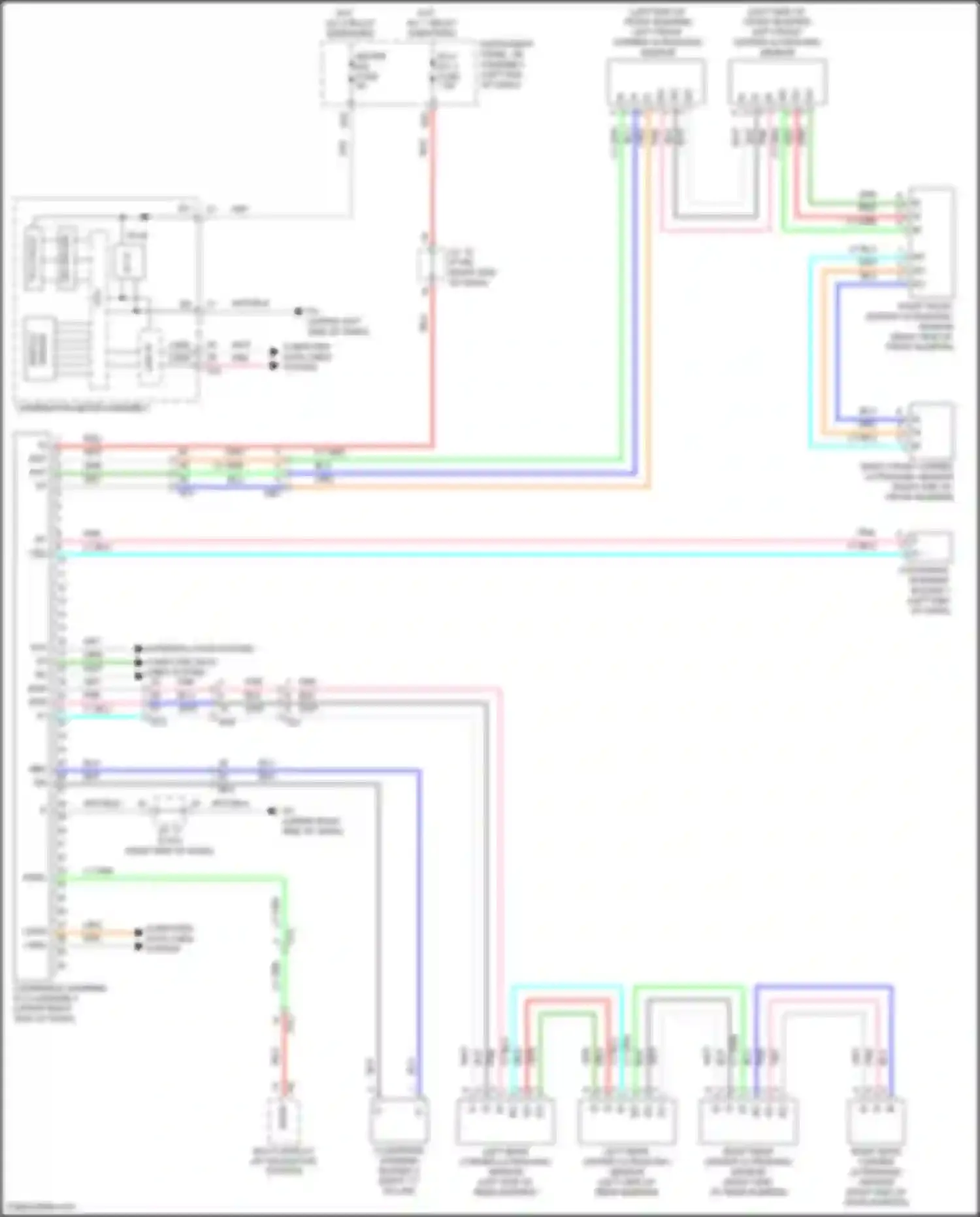 UX Lexus I (2018-2024): Rear sonar circuit