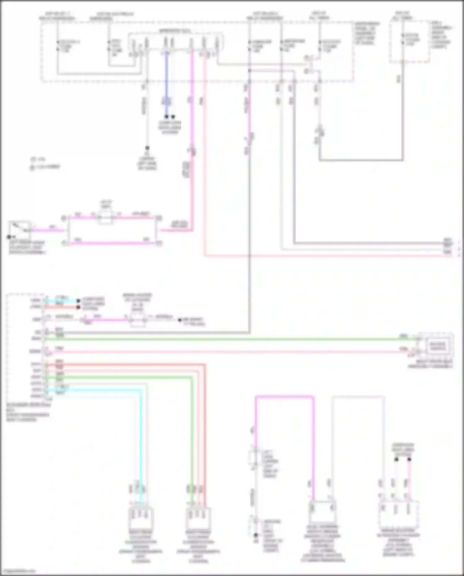 UX Lexus I (2018-2024): Seat belt warning circuit (1 of 2)