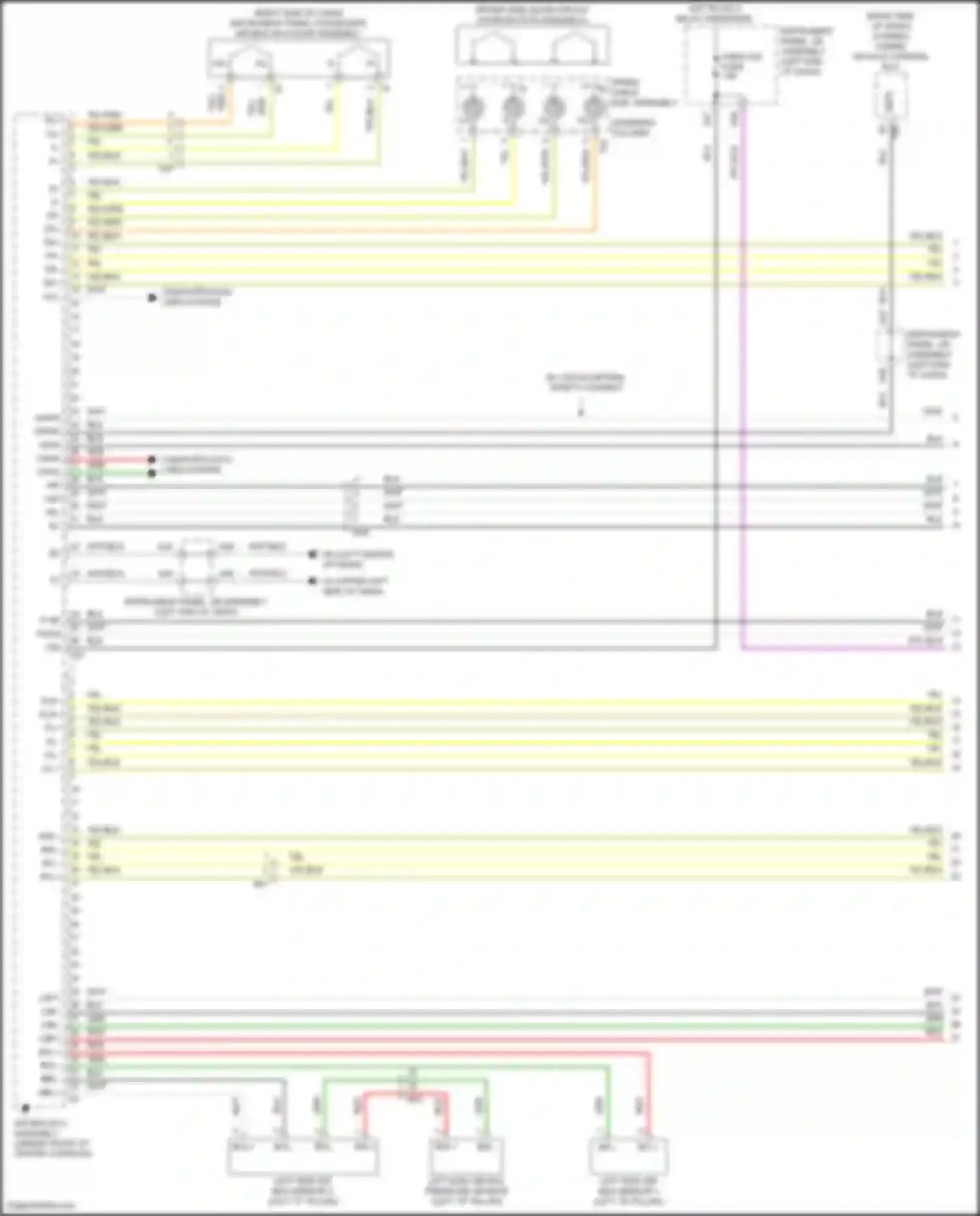 Wiring diagram left "c" pillar) for Lexus UX I (2018-2024)