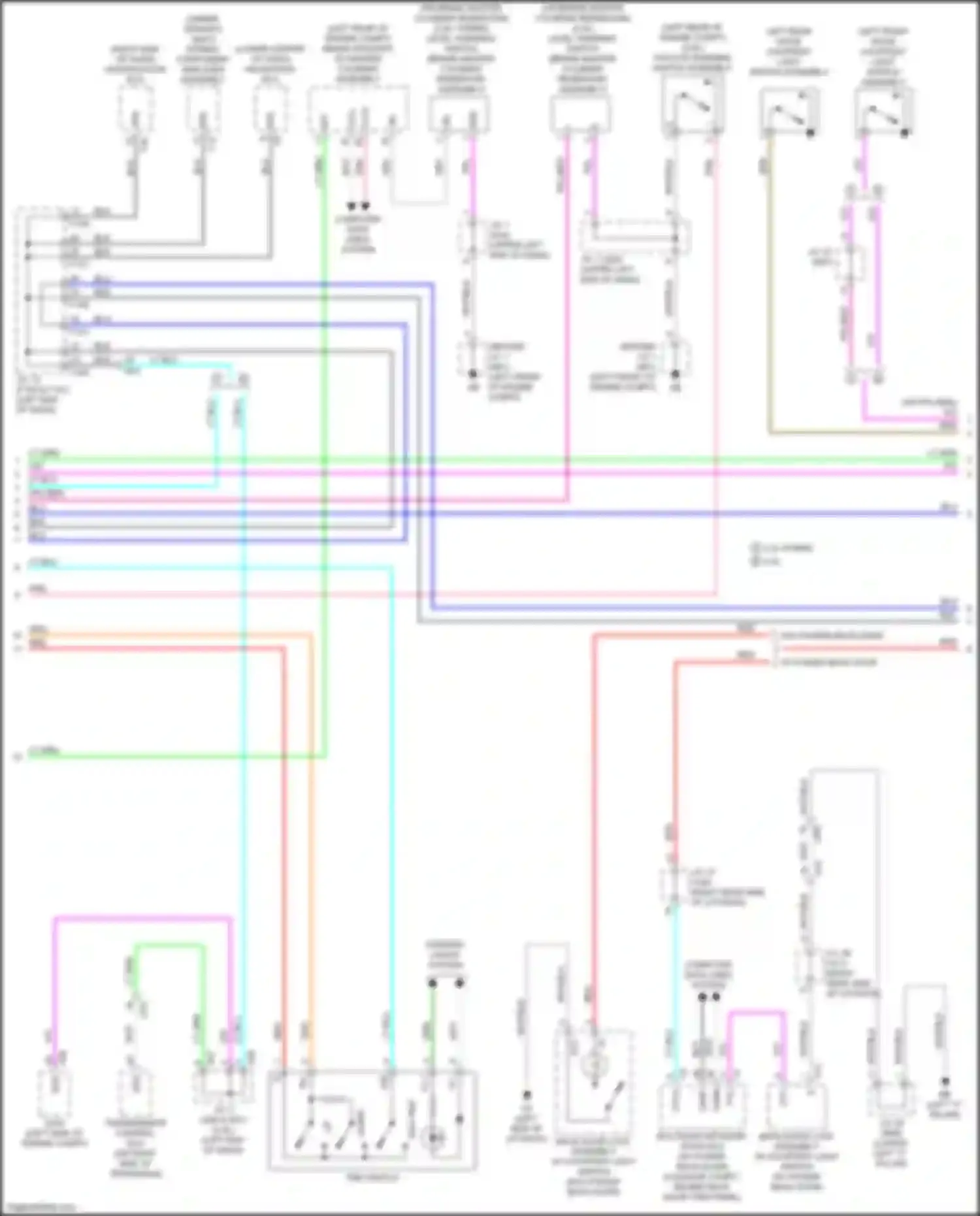 Wiring diagram navigation ecu for Lexus UX I (2018-2024)